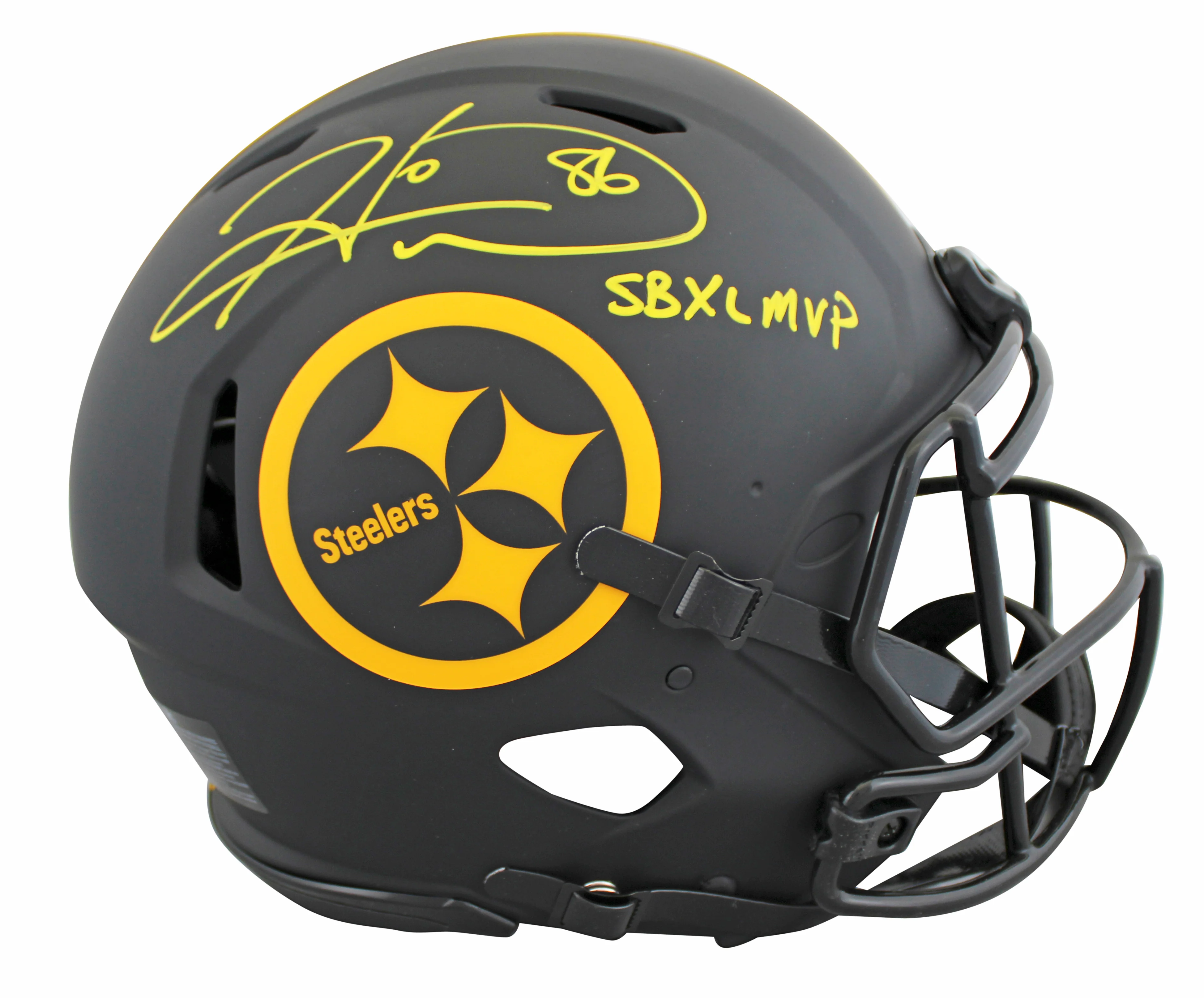 Steelers Hines Ward "SB XL MVP" Signed Eclipse F/S Speed Proline Helmet BAS Wit - Image 2