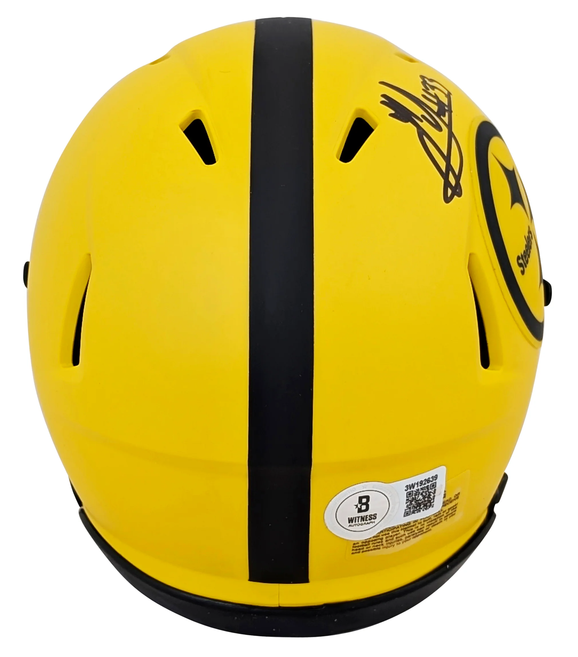 Steelers Jack Sawyer Authentic Signed Rave Speed Mini Helmet BAS Witnessed - Image 3