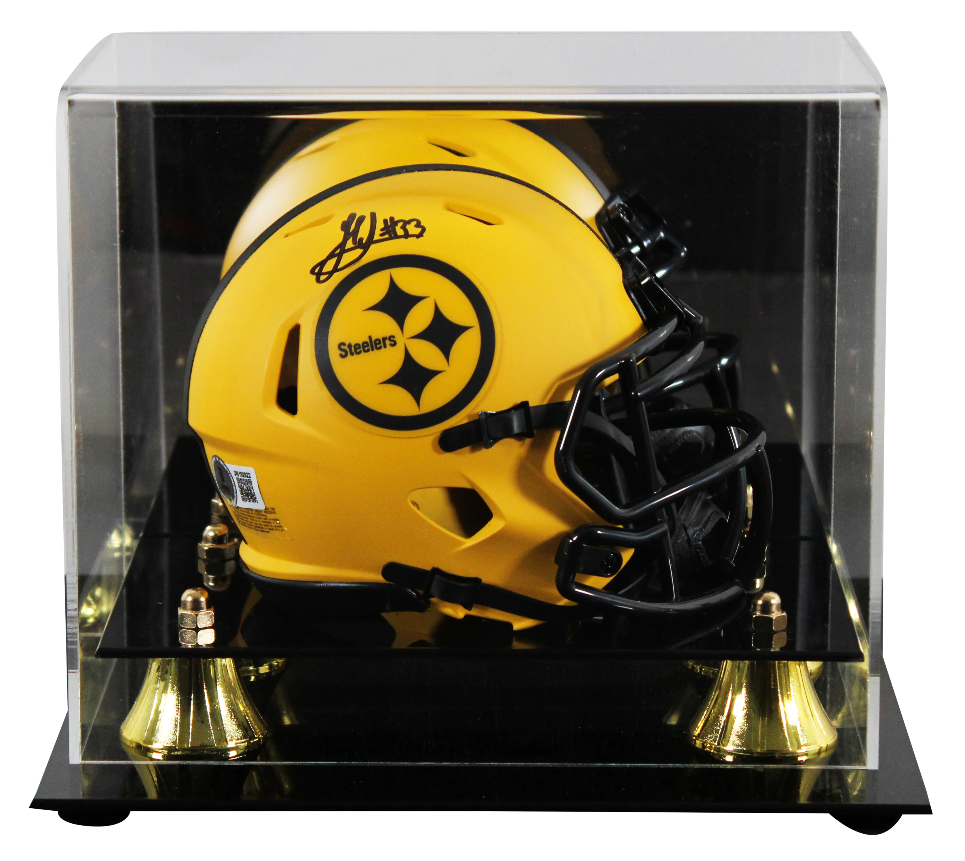 Steelers Jack Sawyer Authentic Signed Rave Speed Mini Helmet W/ Case BAS Witness - Image 2