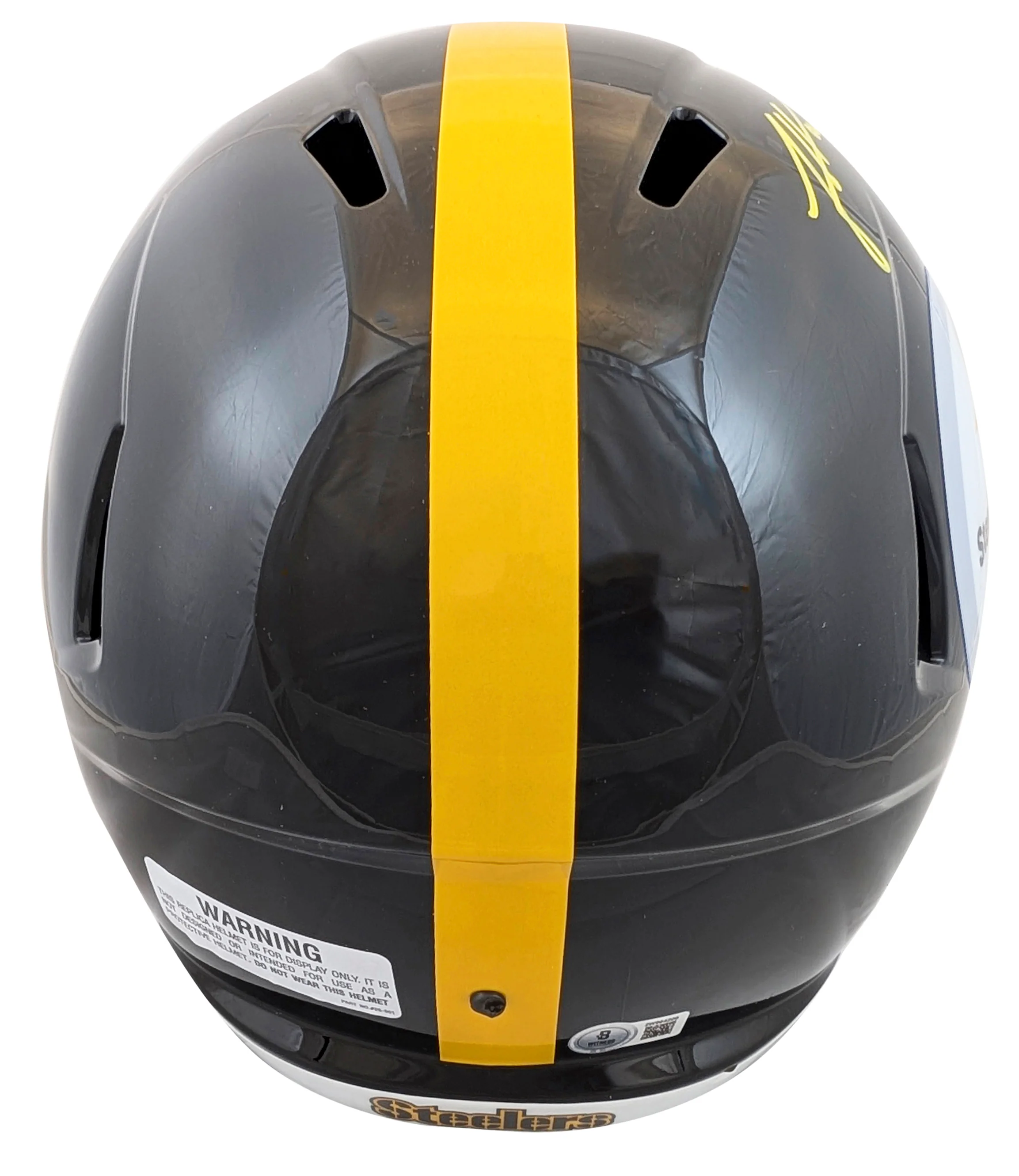Steelers James Harrison Signed Full Size Speed Rep Helmet BAS Witnessed - Image 3