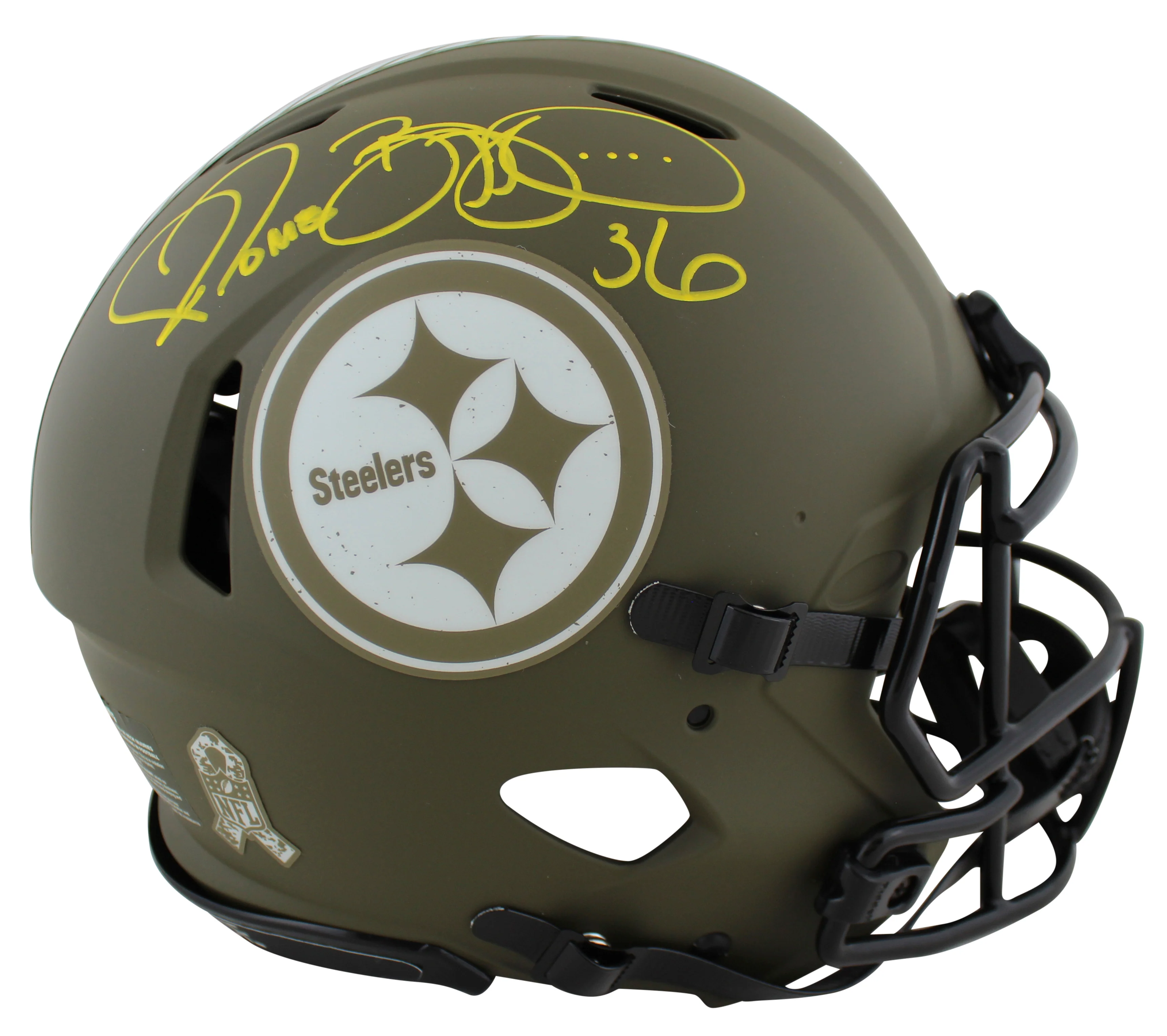 Steelers Jerome Bettis Signed STS Full Size Speed Proline Helmet W/ Case BAS Wit - Image 3