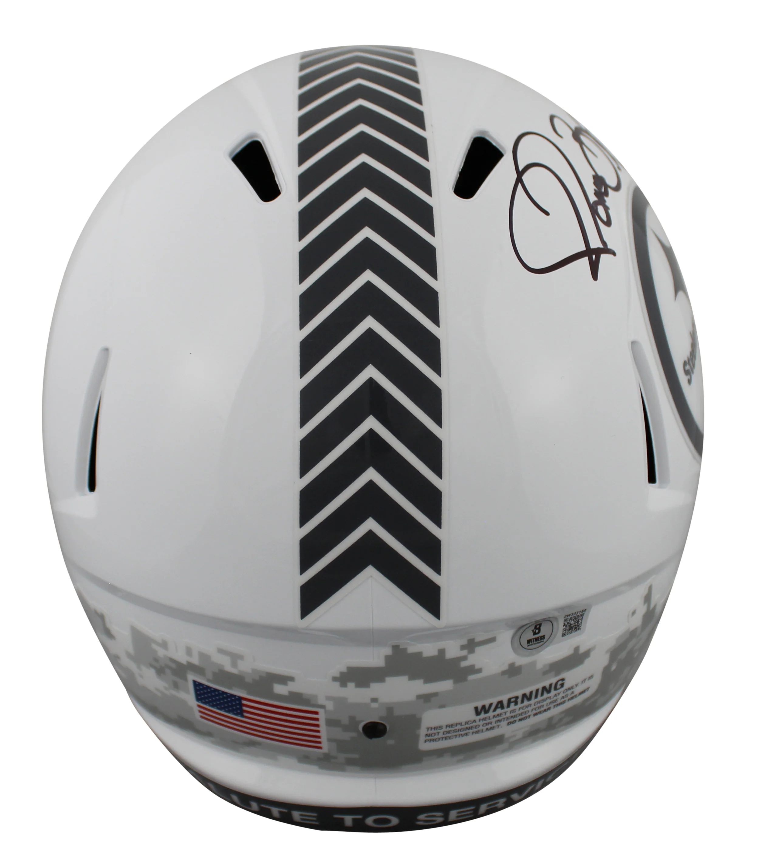 Steelers Jerome Bettis Signed STS III Full Size Speed Rep Helmet W/ Case BAS Wit - Image 4
