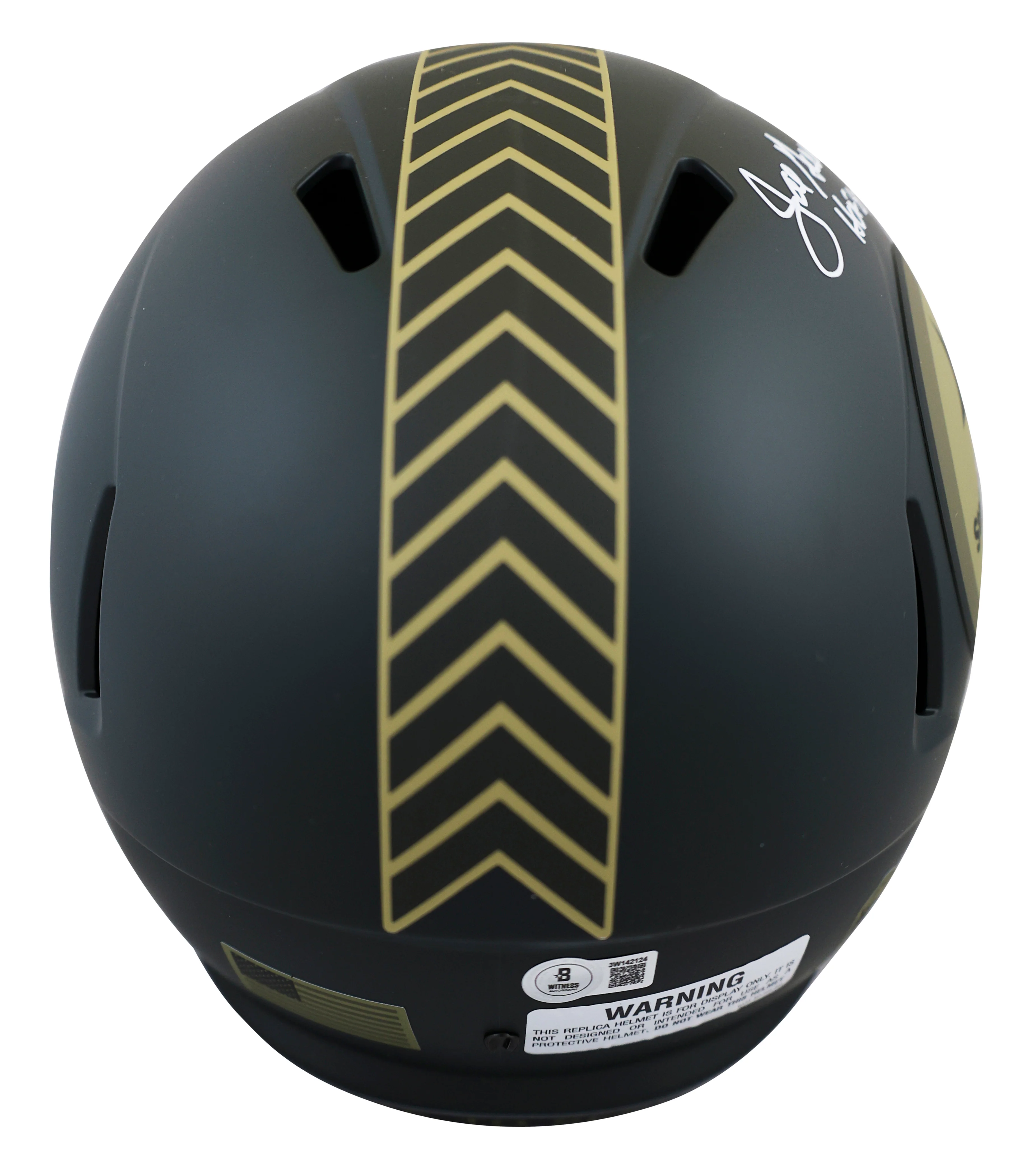 Steelers Joe Greene "HOF 87" Signed STS IV Full Size Speed Rep Helmet BAS Wit - Image 3