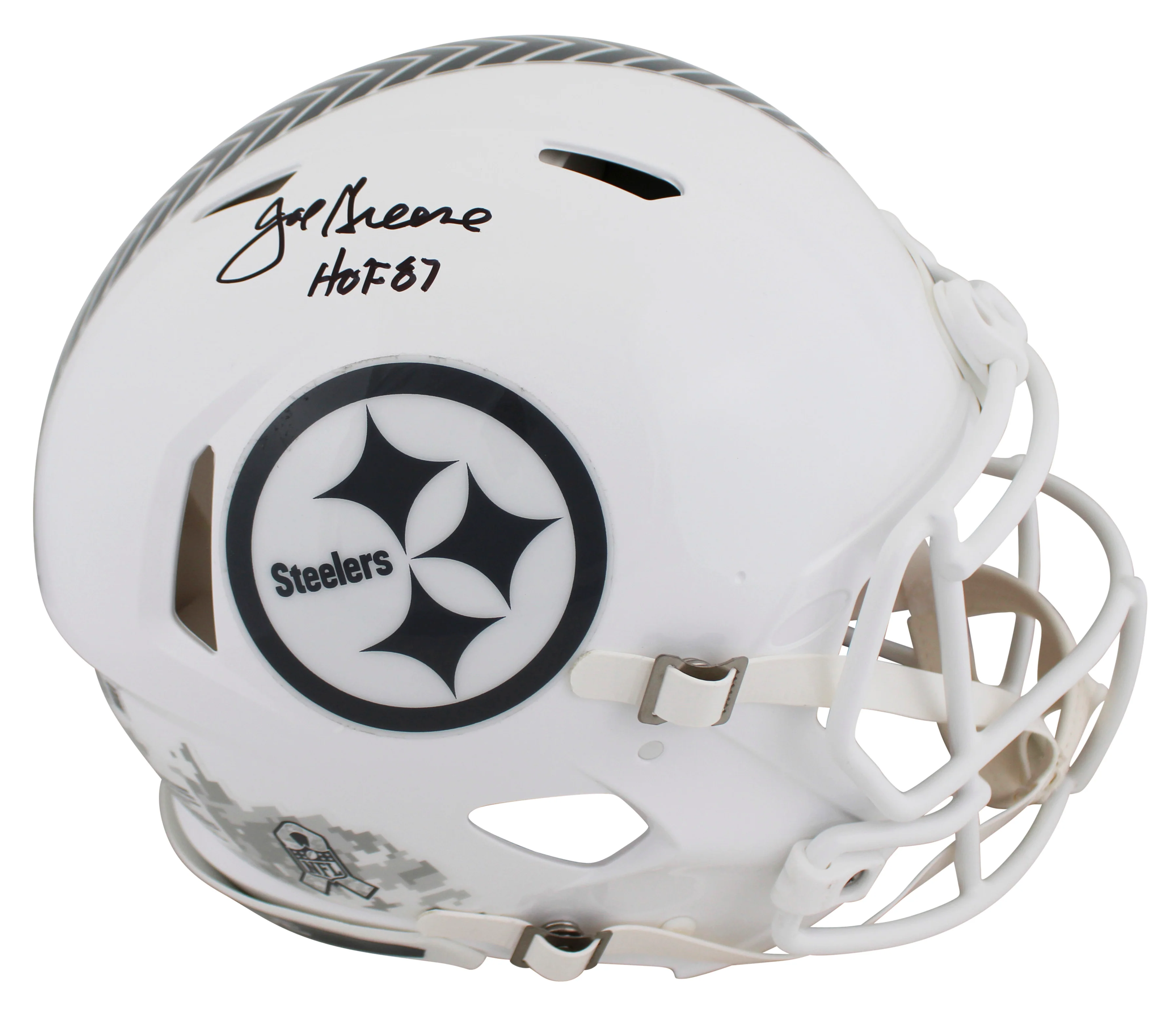 Steelers Joe Greene "HOF" Signed STS III F/S Speed Proline Helmet W/ Case BAS W - Image 3