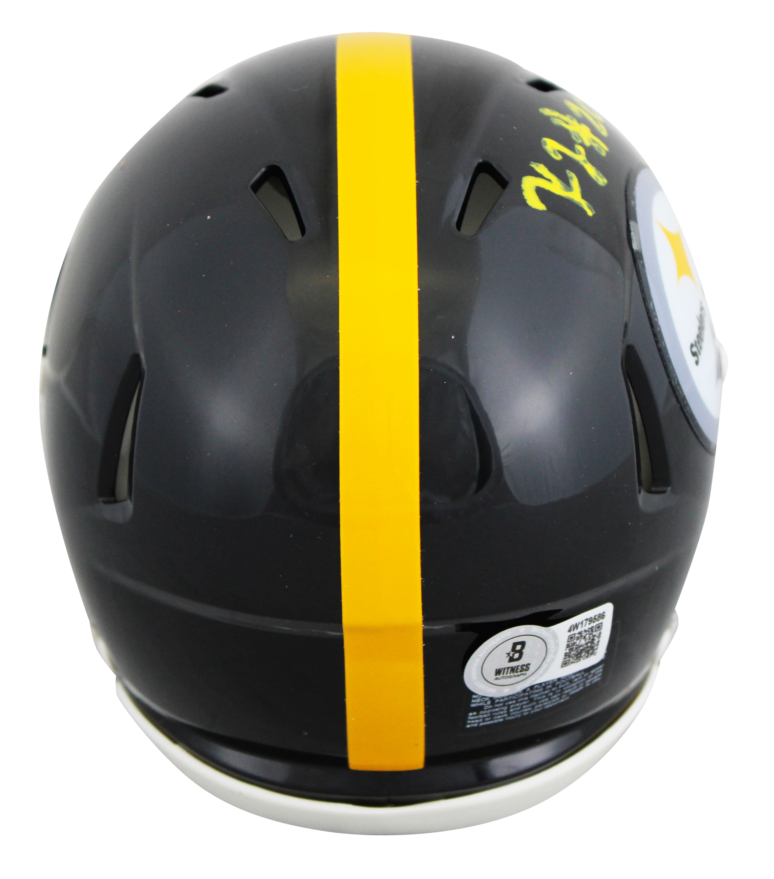 Steelers Kaleb Johnson Authentic Signed Speed Mini Helmet BAS Witness #4W179586 - Image 3