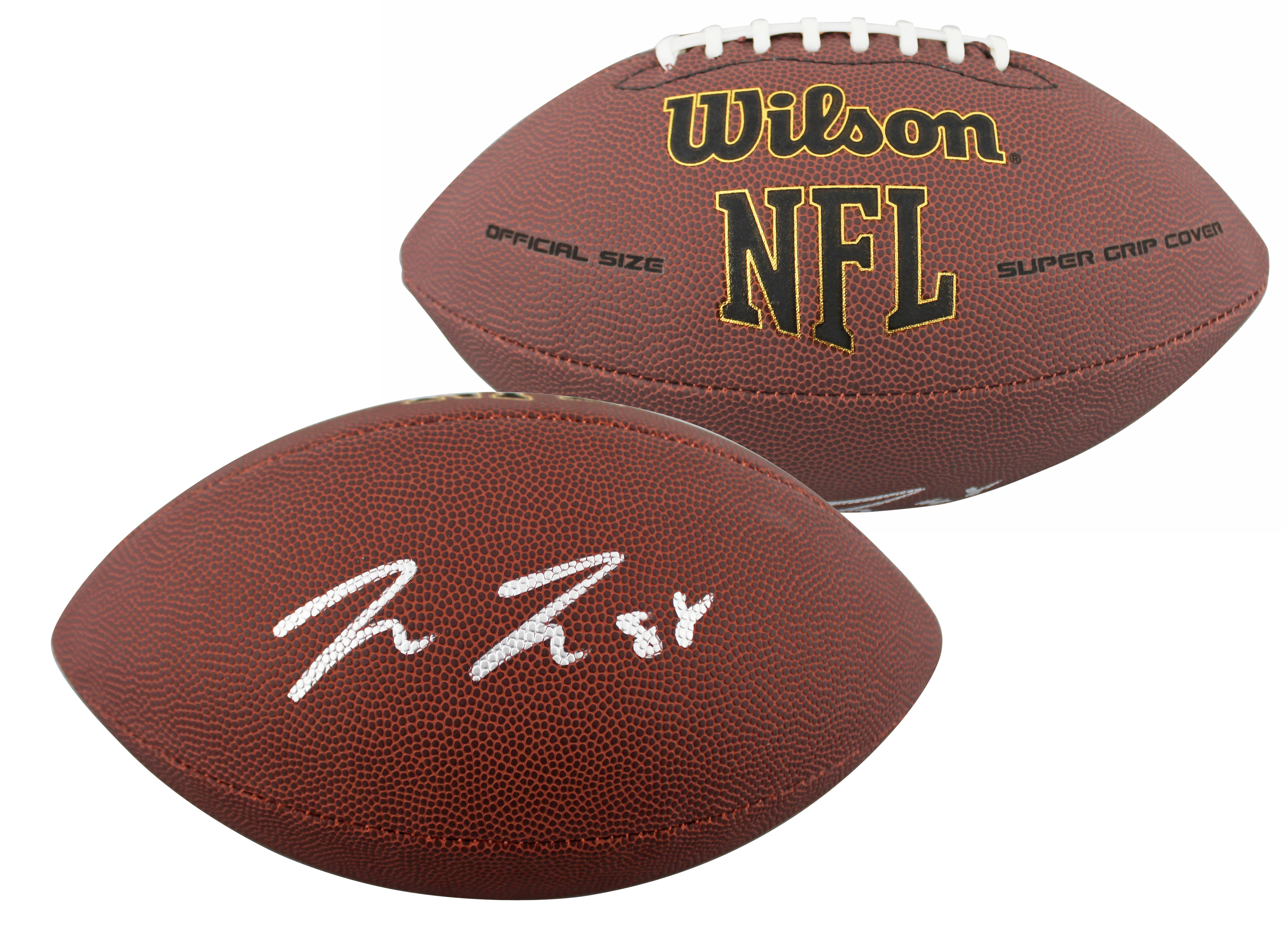 Steelers Pat Freiermuth Signed Wilson Super Grip Football W/ Case BAS Witnessed - Image 3