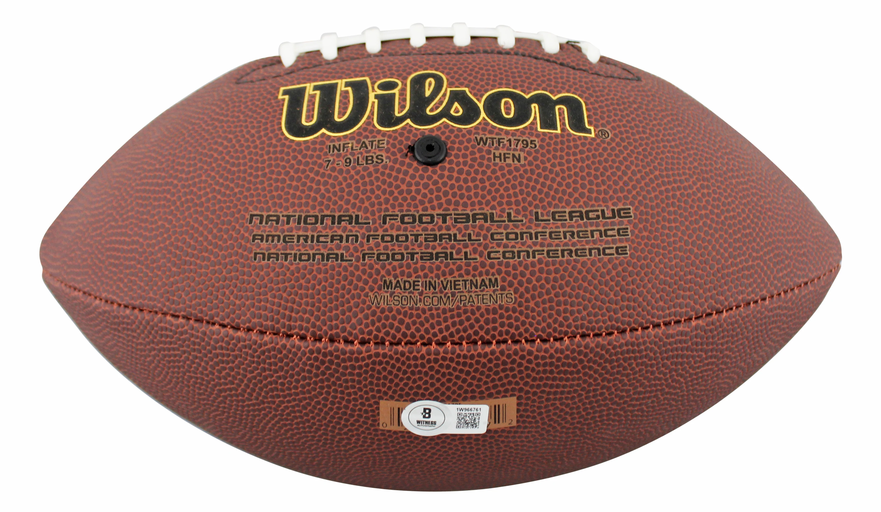 Steelers Pat Freiermuth Signed Wilson Super Grip Football W/ Case BAS Witnessed - Image 6