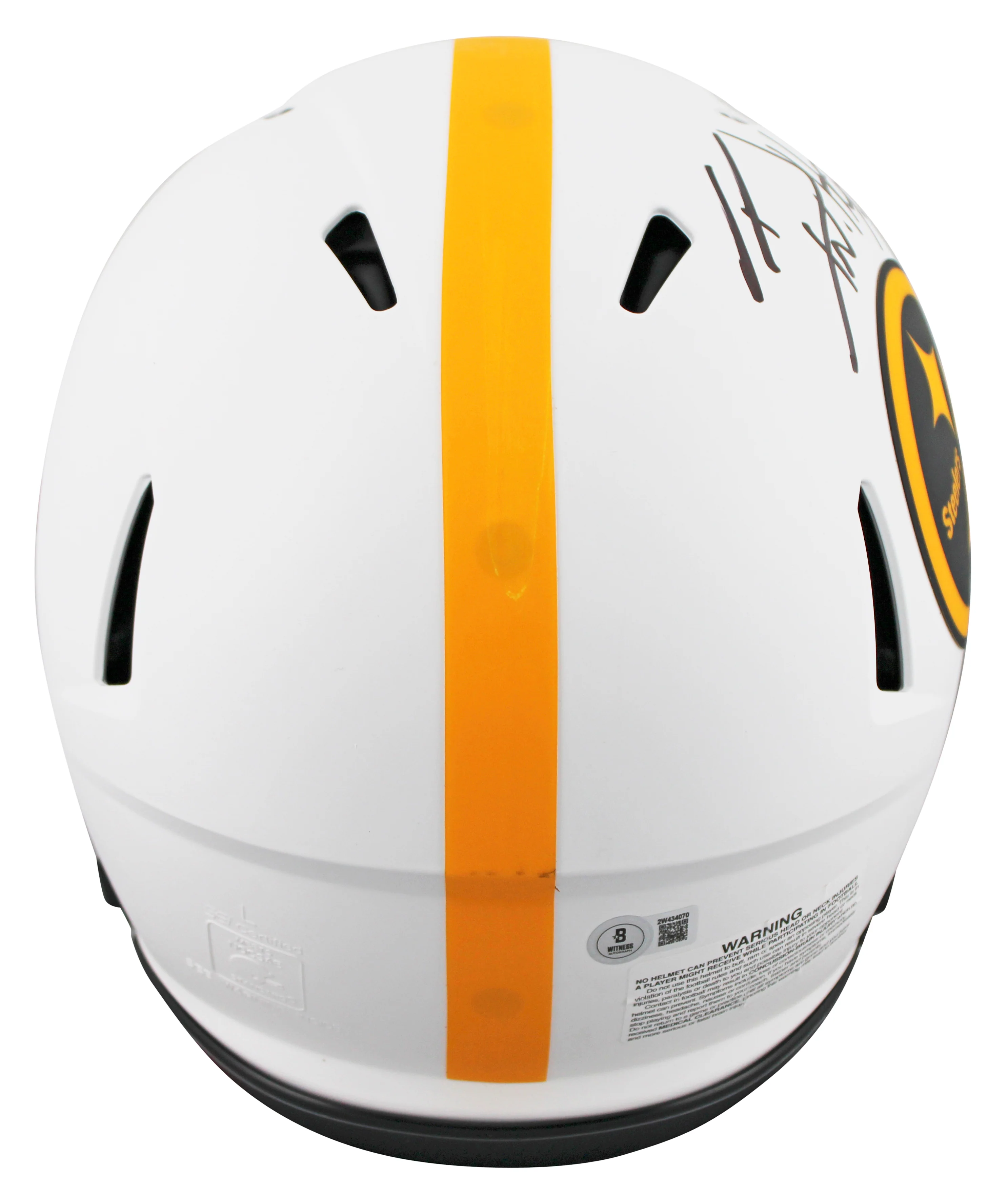 Steelers T.J. Watt Signed Lunar Full Size Speed Proline Helmet W/ Case BAS Wit - Image 4