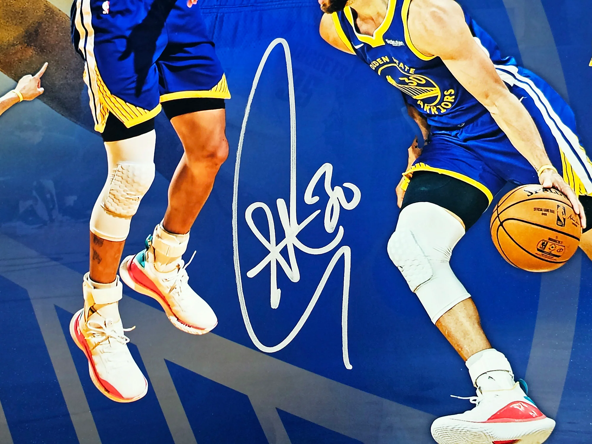 Stephen Curry Autographed 16x20 Photo Golden State Warriors All Time Leading Warriors Scorer Collage JSA Stock #216032 - Image 2