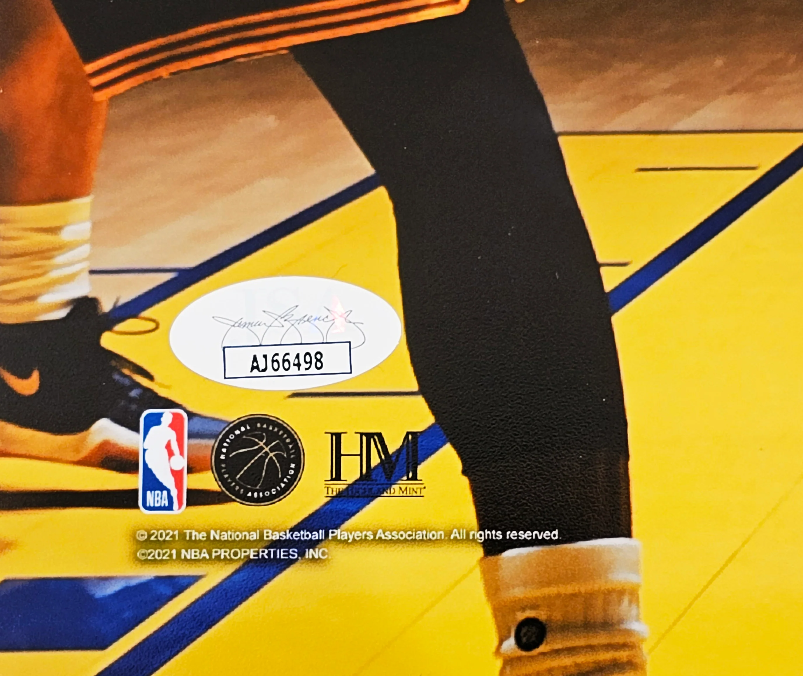 Stephen Curry Autographed 16x20 Photo Golden State Warriors Layup JSA Stock #216035 - Image 3