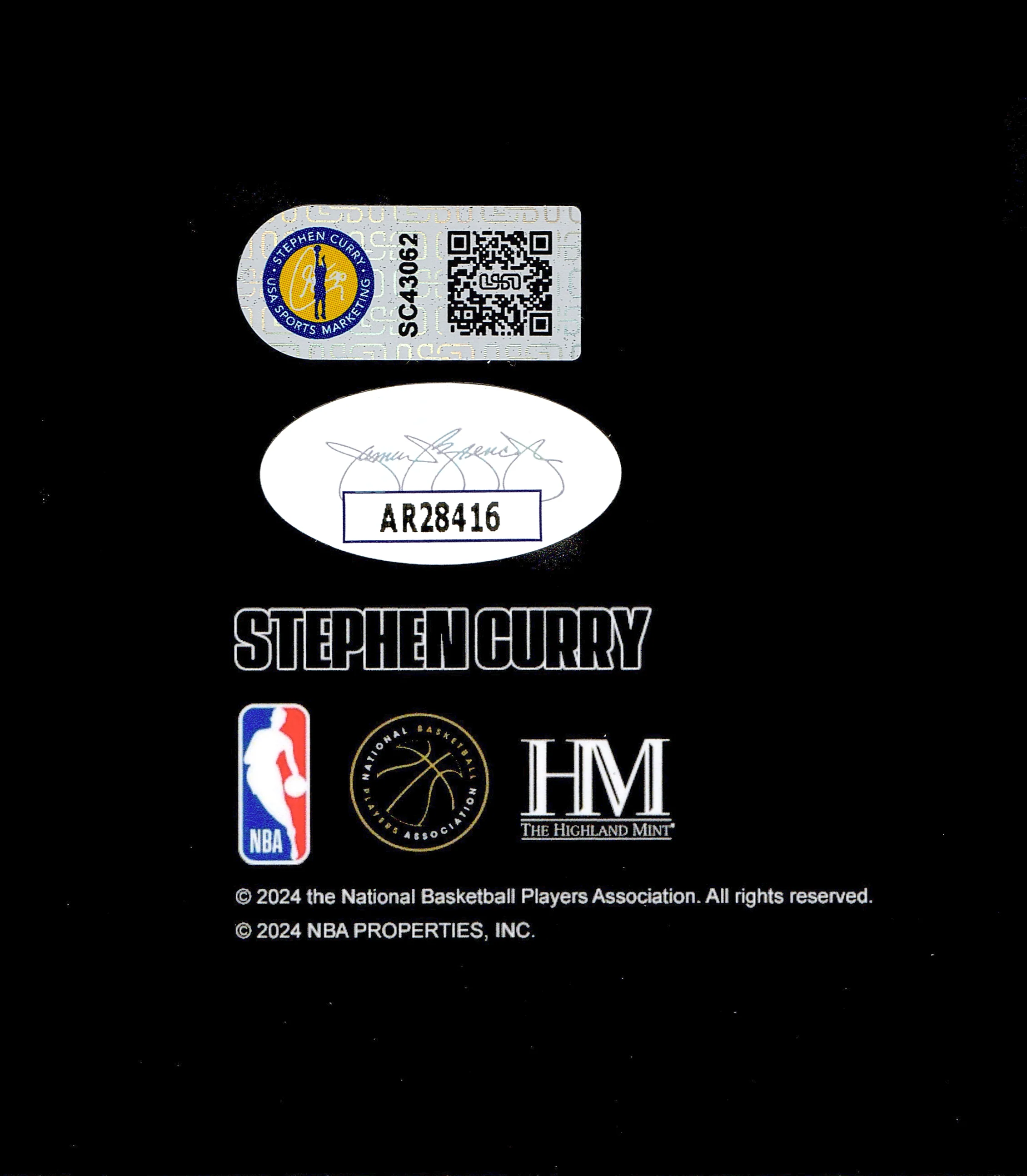 Stephen Curry Autographed Framed 16x20 Photo Golden State Warriors Spotlight "The Captain" JSA Stock #254258 - Image 4