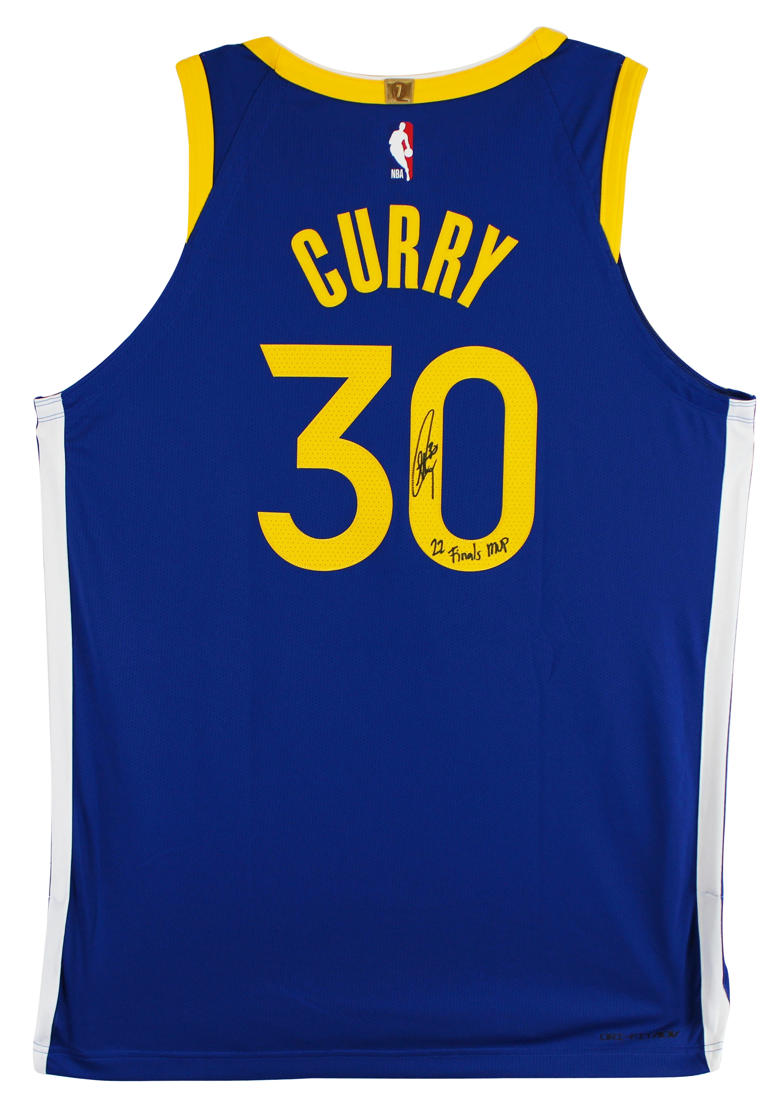 Stephen Curry "Finals MVP" Signed Blue Nike Icon Edition Authentic Jersey BAS W - Image 3