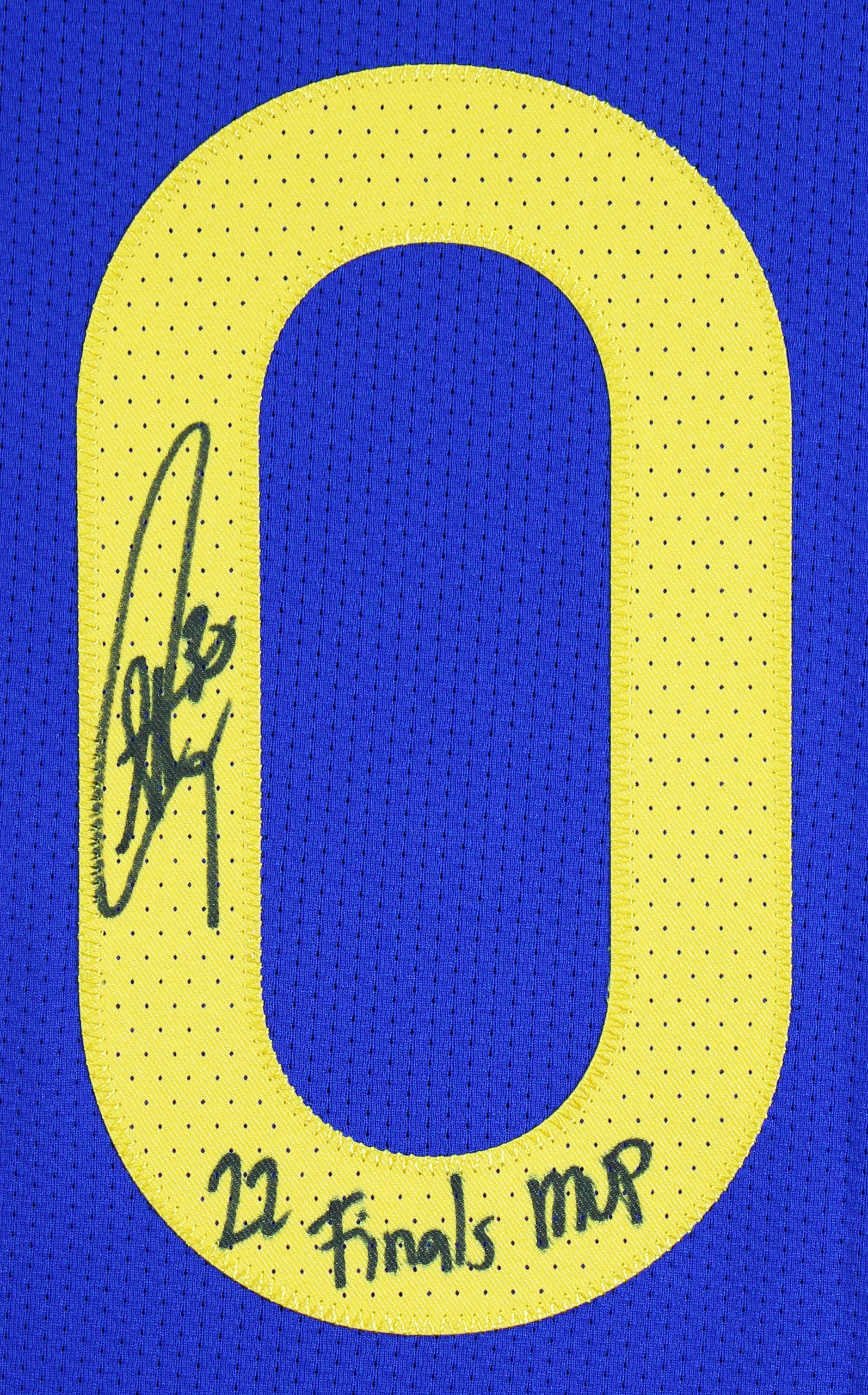 Stephen Curry "Finals MVP" Signed Blue Nike Icon Edition Authentic Jersey BAS W - Image 4