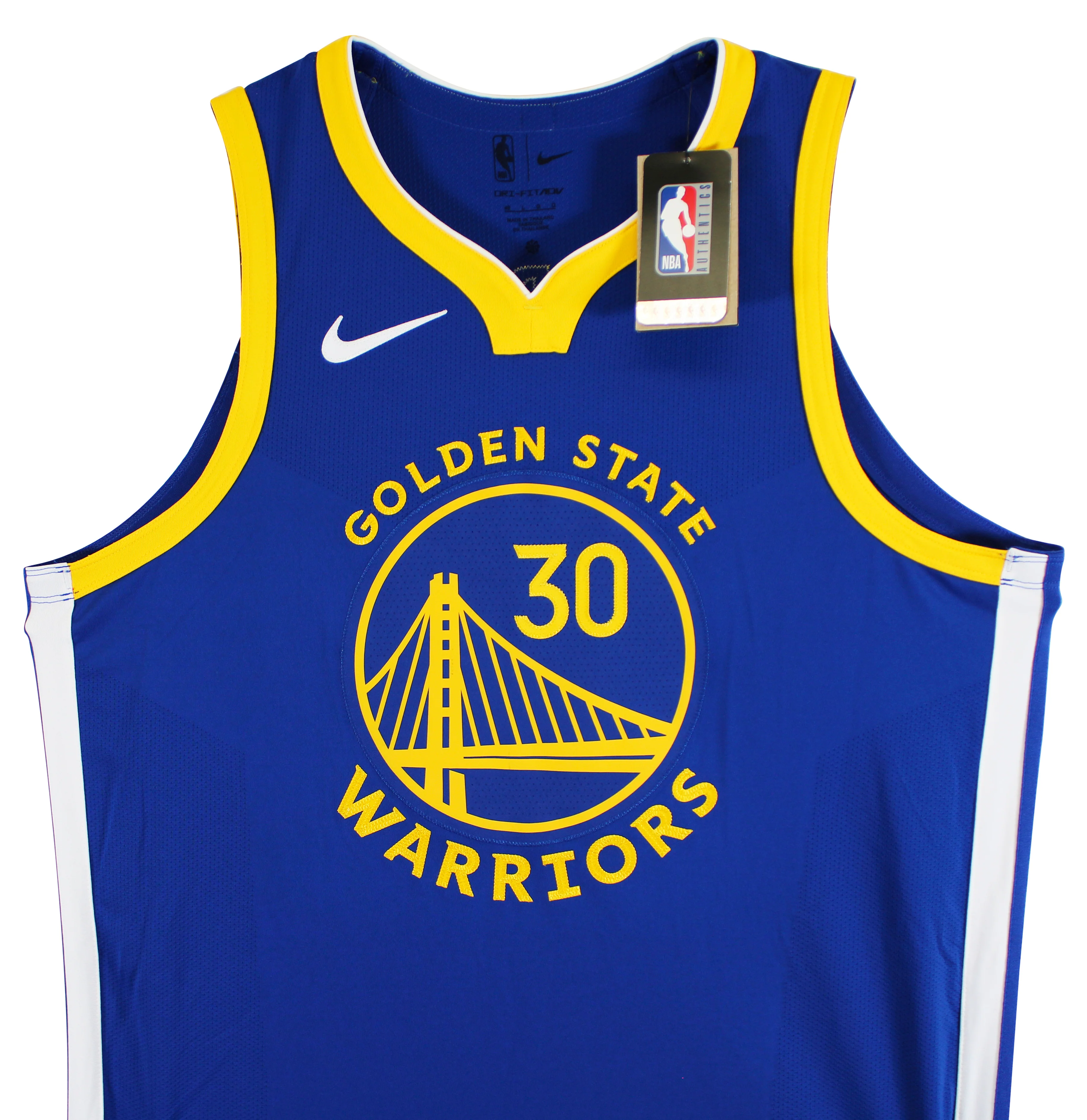 Stephen Curry "Human Torch" Signed Blue Nike Icon Edition Authentic Jersey BAS W - Image 6