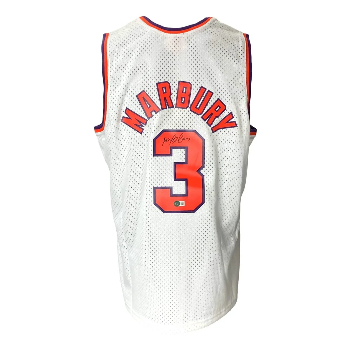 Stephon Marbury Signed Phoenix Suns 2002/03 M&N HWC Swingman Jersey BAS ITP - Image 7
