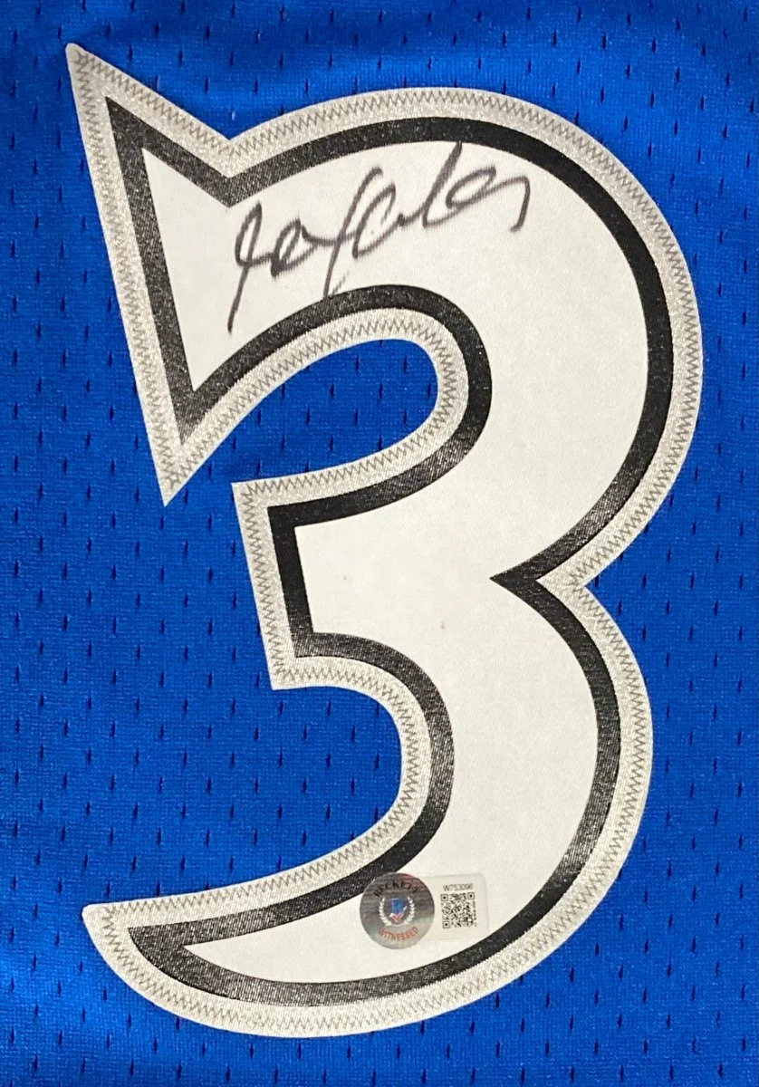 Stephon Marbury Signed Timberwolves 1996/97 M&N HWC Swingman Jersey BAS ITP - Image 2