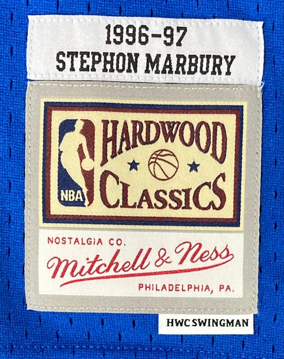 Stephon Marbury Signed Timberwolves 1996/97 M&N HWC Swingman Jersey BAS ITP - Image 4