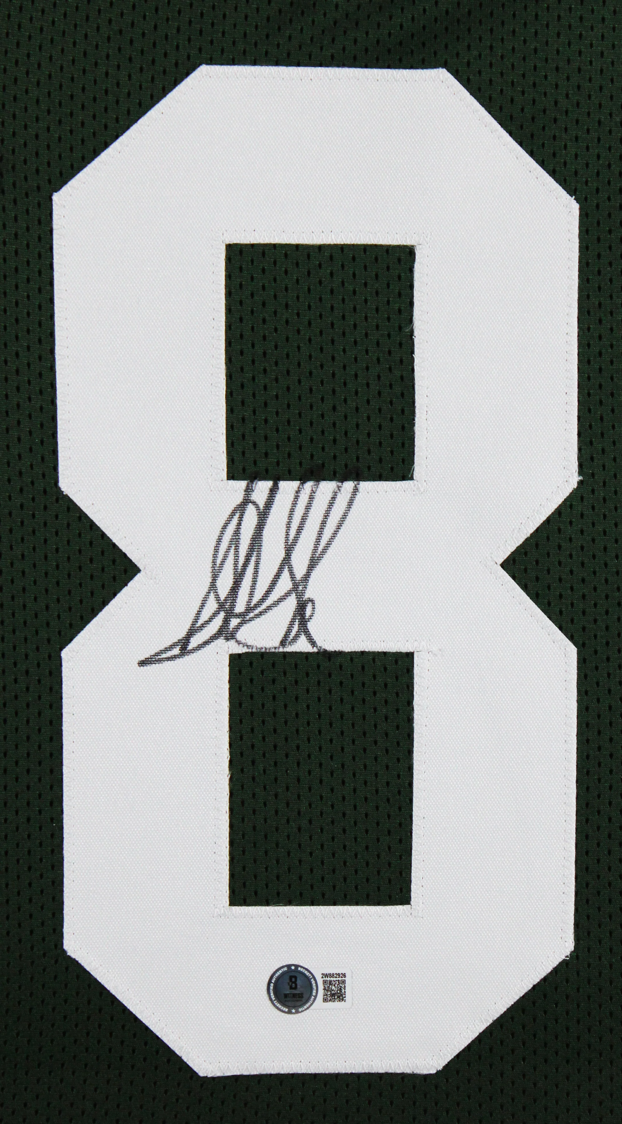 Sterling Sharpe Authentic Signed Green Pro Style Framed Jersey BAS Witnessed - Image 3
