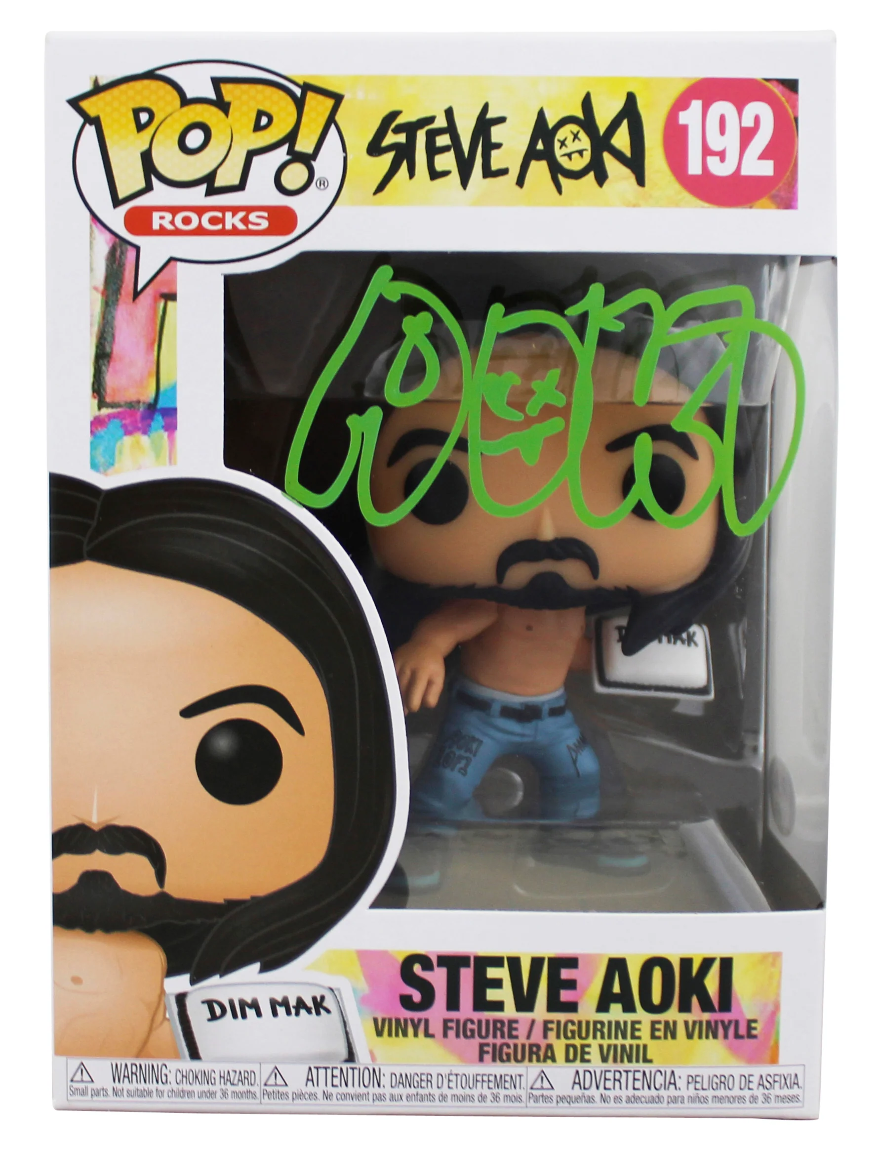 Steve Aoki Signed Steve Aoki #192 Funko Pop Vinyl Figure PSA/DNA #AJ38412 - Image 2