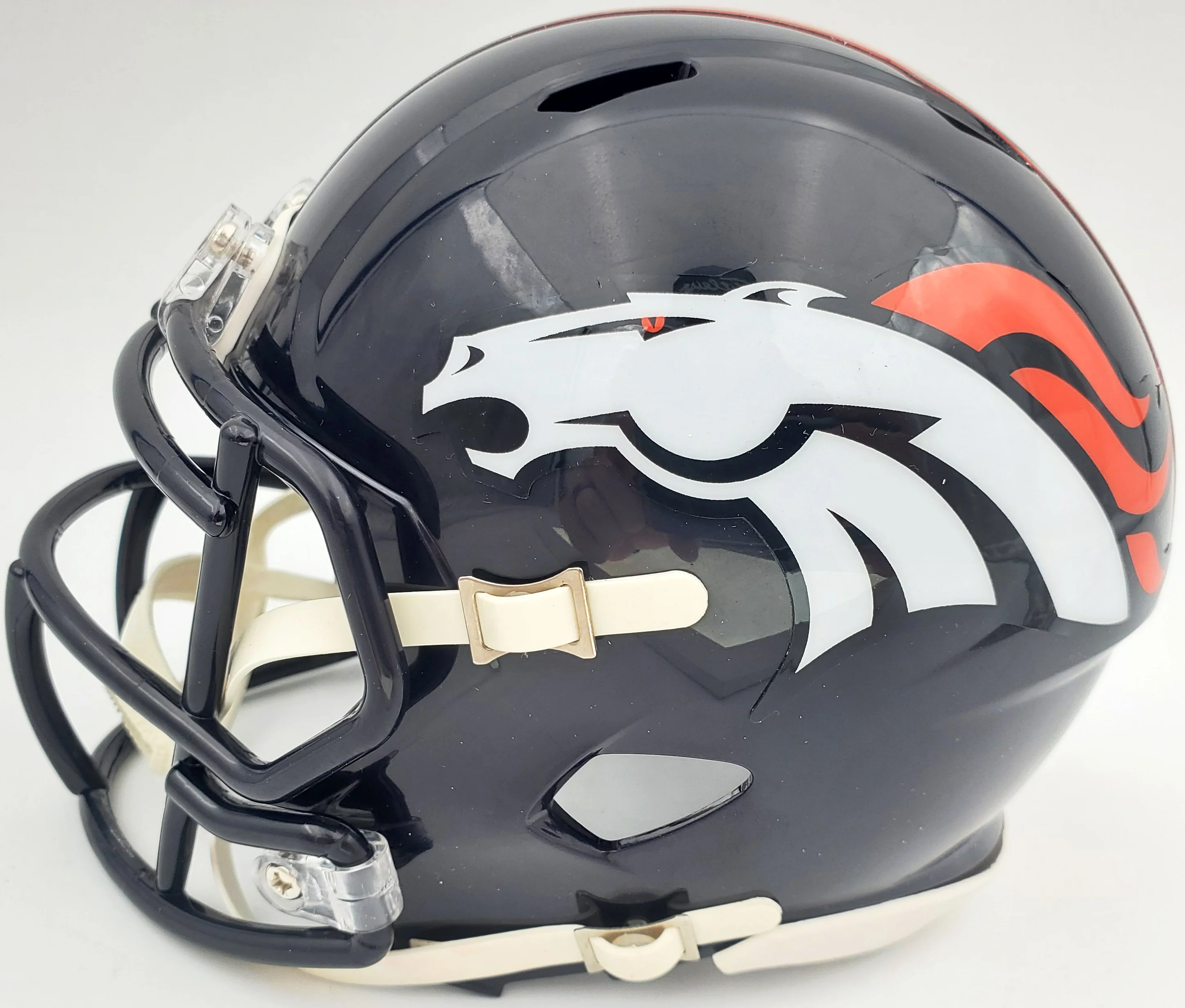 Steve Atwater Autographed Denver Broncos Speed Mini Helmet Beckett BAS Stock #177486 - Image 4
