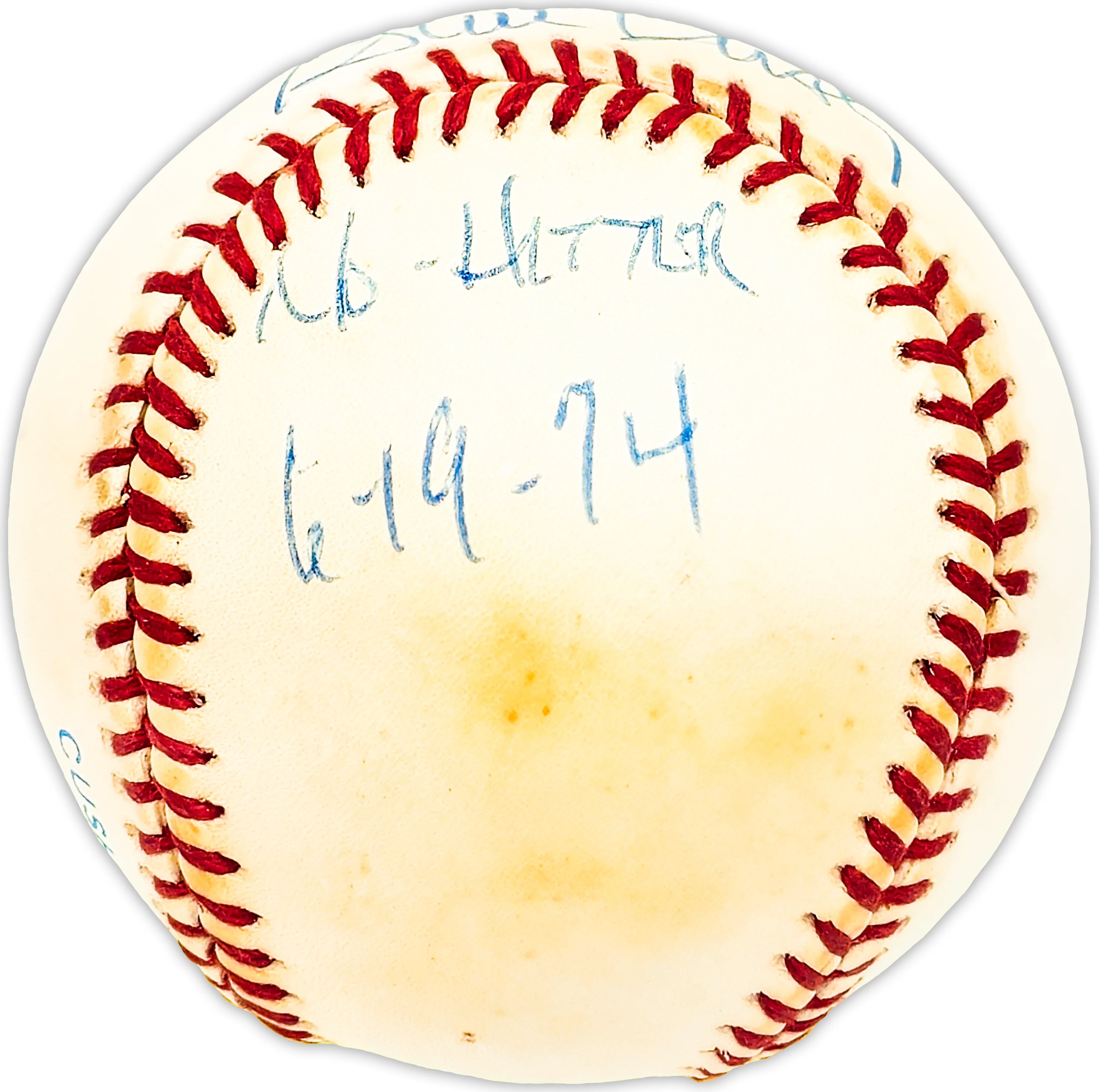 Steve Busby Autographed Official AL Baseball Kansas City Royals "No Hitter 6-19-74" Beckett BAS QR #BM25766 - Image 3