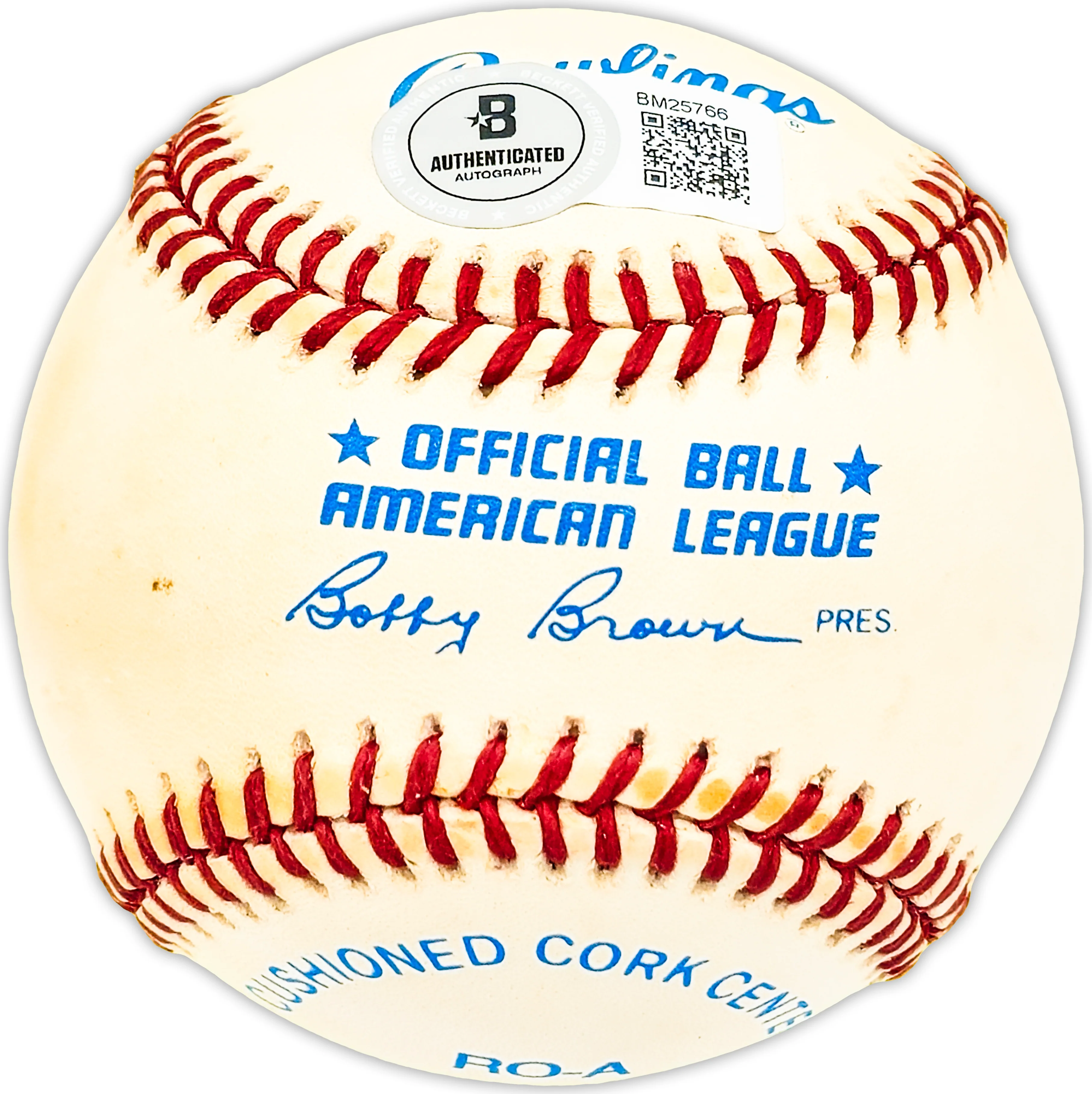 Steve Busby Autographed Official AL Baseball Kansas City Royals "No Hitter 6-19-74" Beckett BAS QR #BM25766 - Image 4