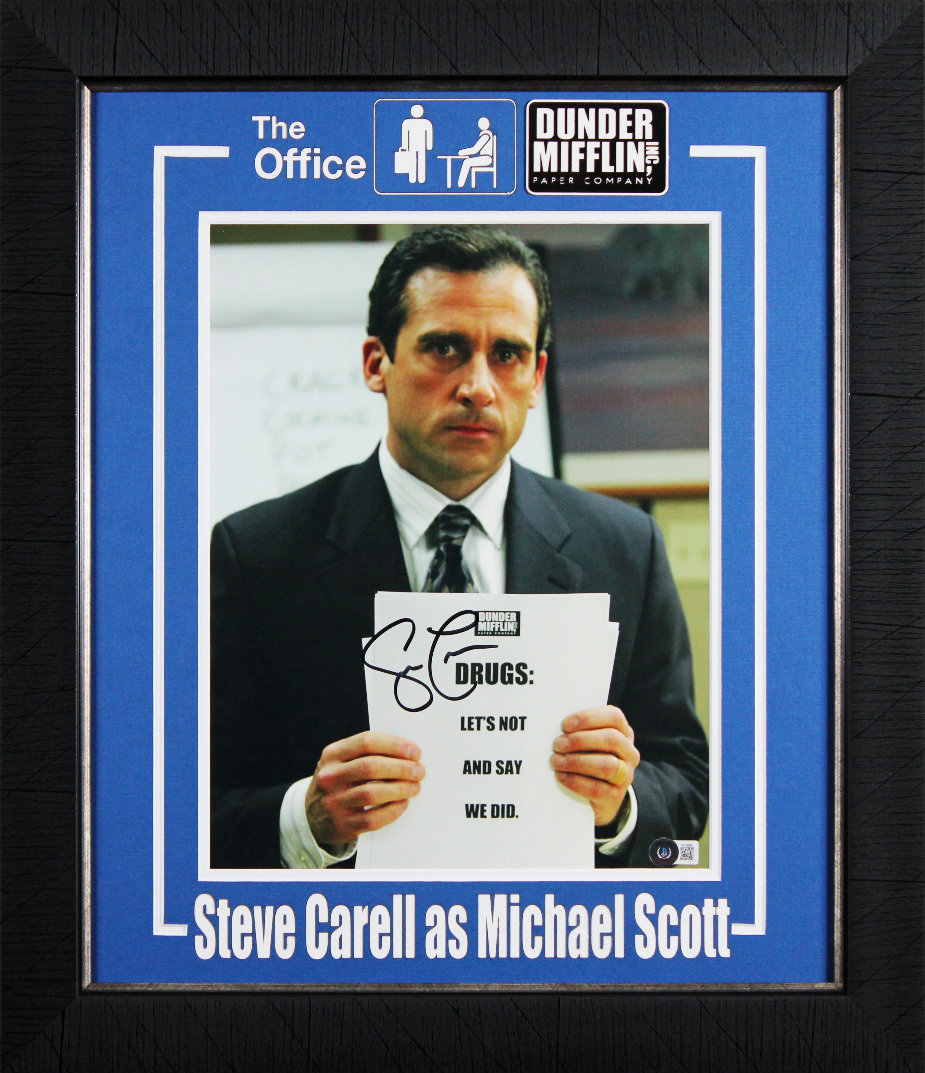 Steve Carell The Office Authentic Signed 11x14 Framed Photo BAS #BL79989 - Image 2