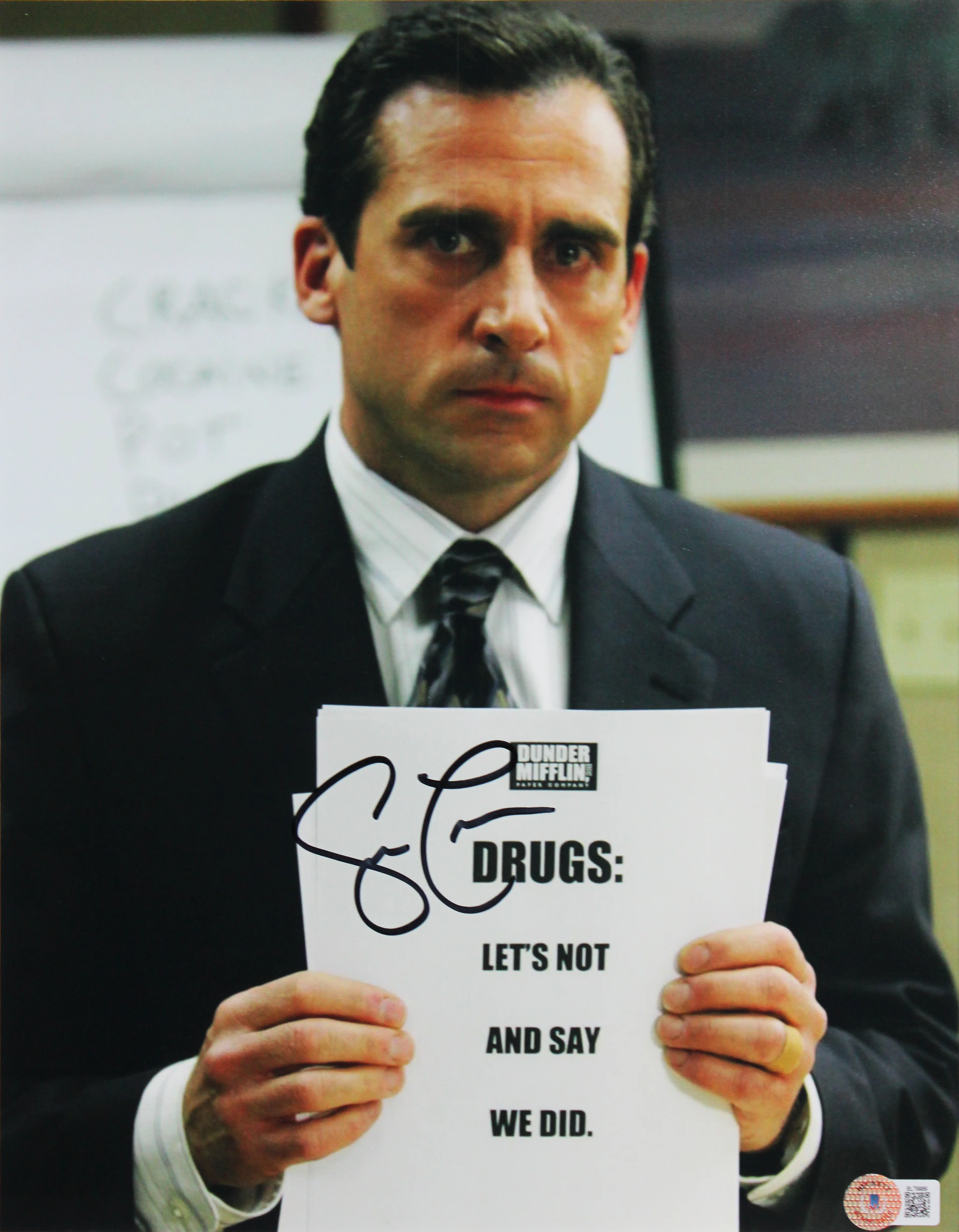 Steve Carell The Office Authentic Signed 11x14 Framed Photo BAS #BL79989 - Image 3