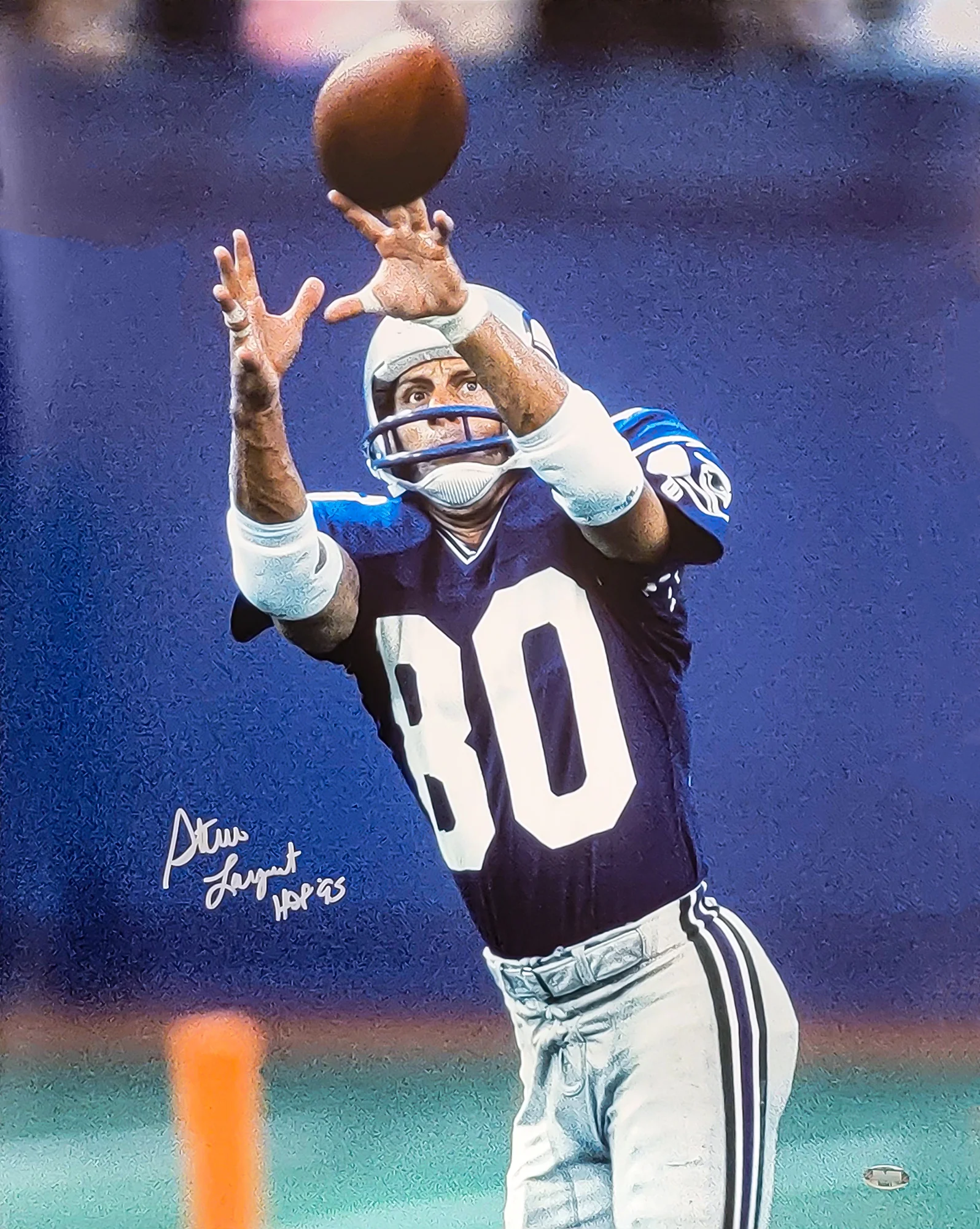 Steve Largent Autographed Framed 16x20 Photo Seattle Seahawks "HOF 95" MCS Holo Stock #254262 - Image 2