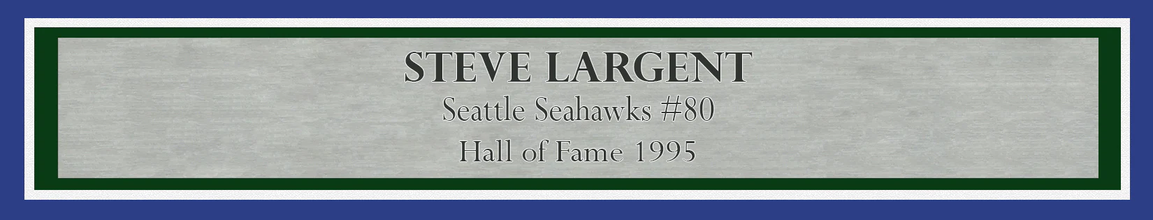 Steve Largent Autographed Framed 8x10 Photo Seattle Seahawks "HOF 95" MCS Holo Stock #212658 - Image 3