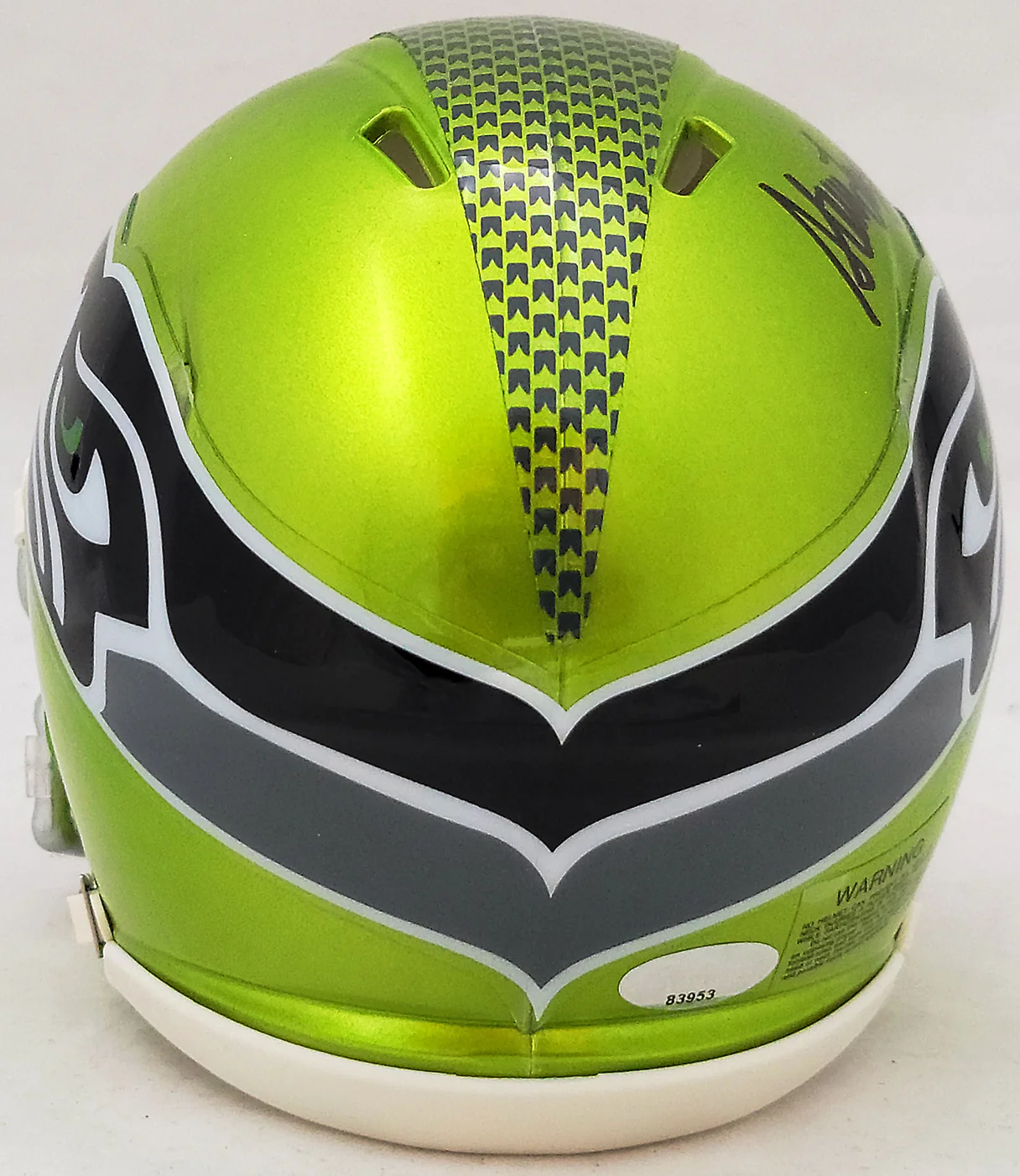 Steve Largent Autographed Seattle Seahawks Flash Green Mini Helmet "HOF 95" MCS Holo Stock #210466 - Image 4