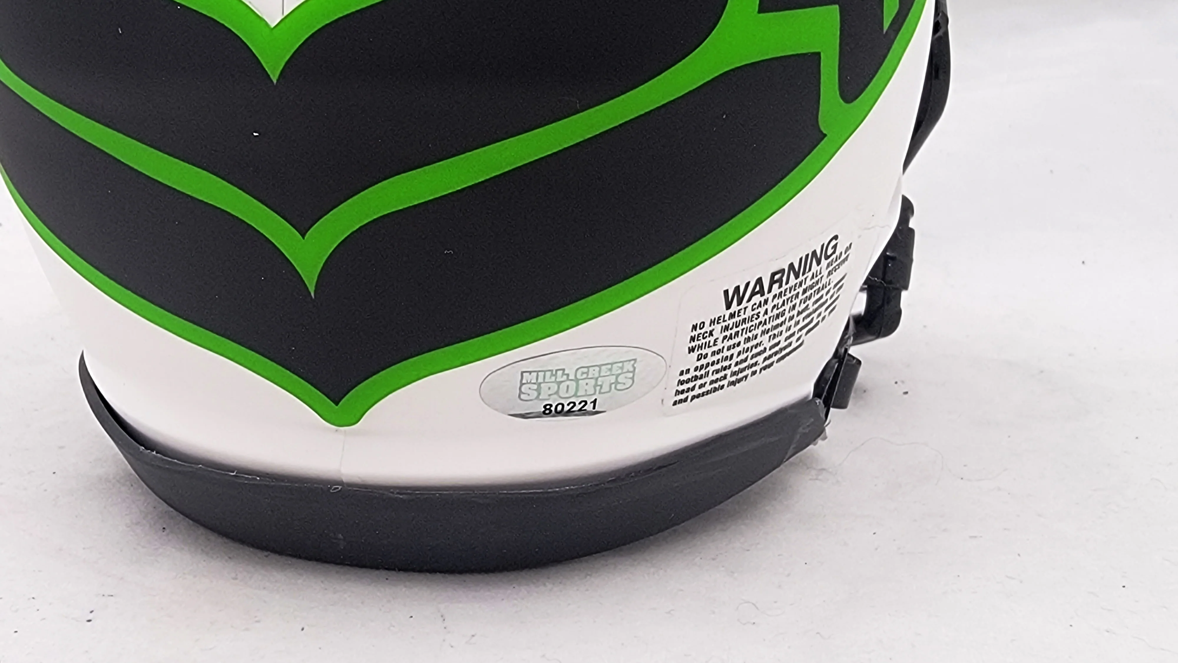 Steve Largent Autographed Seattle Seahawks Lunar Eclipse White Speed Mini Helmet "HOF 95" MCS Holo Stock #211067 - Image 5