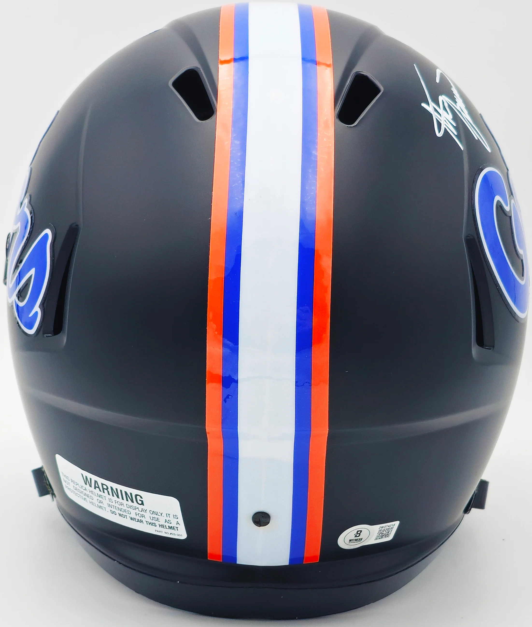 Steve Spurrier Autographed Florida Gators Black 2023 Alternate Full Size Speed Replica Helmet Beckett BAS Witness Stock #236151 - Image 4