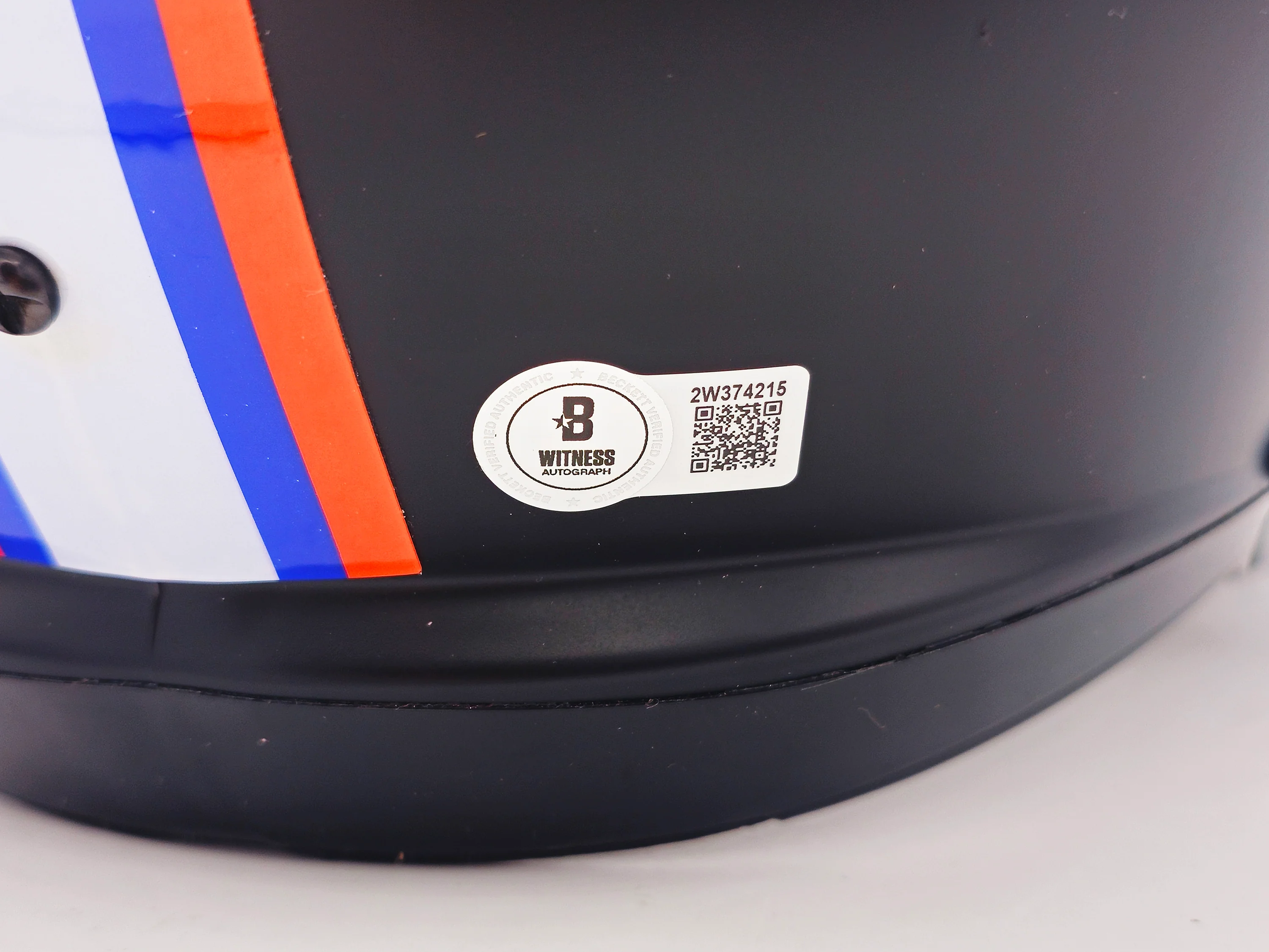 Steve Spurrier Autographed Florida Gators Black 2023 Alternate Full Size Speed Replica Helmet Beckett BAS Witness Stock #236151 - Image 5