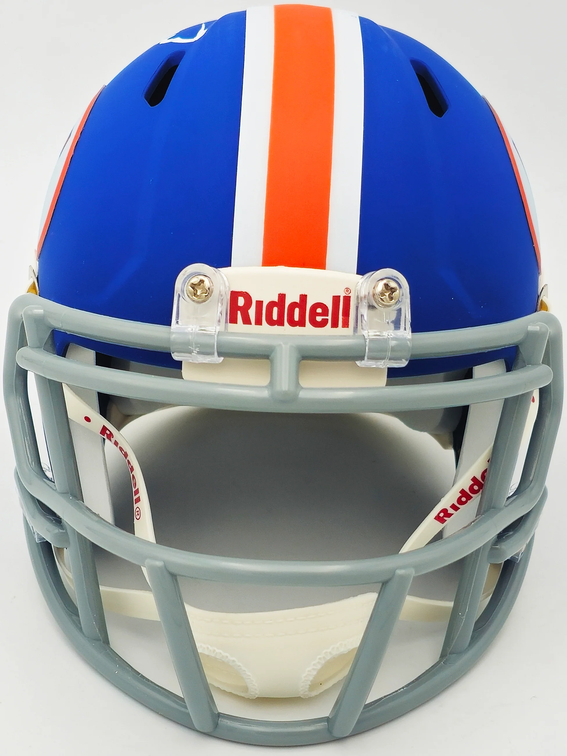 Steve Spurrier Autographed Florida Gators Blue Throwback Speed Mini Helmet Beckett BAS Witness Stock #236154 - Image 3