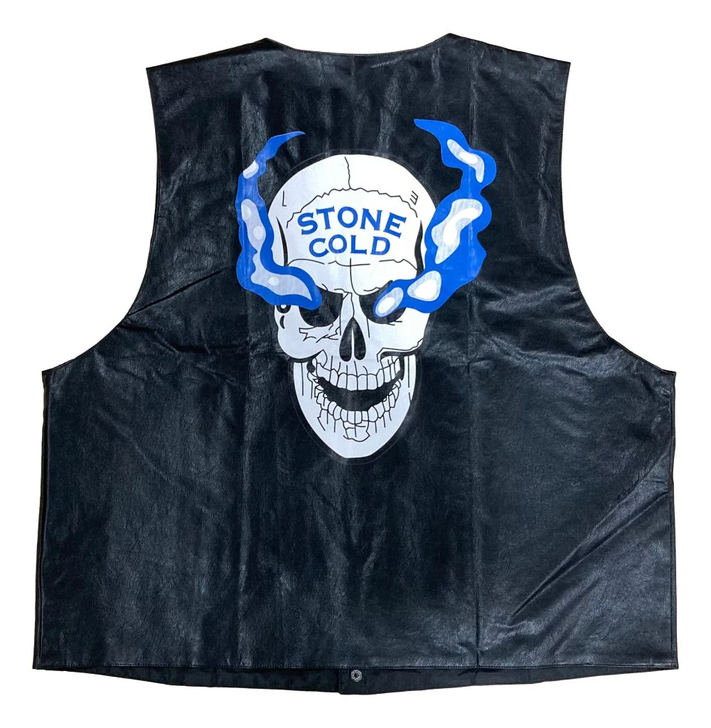 Stone Cold Steve Austin Signed Autographed WWE Skull Vest BAS - Image 3