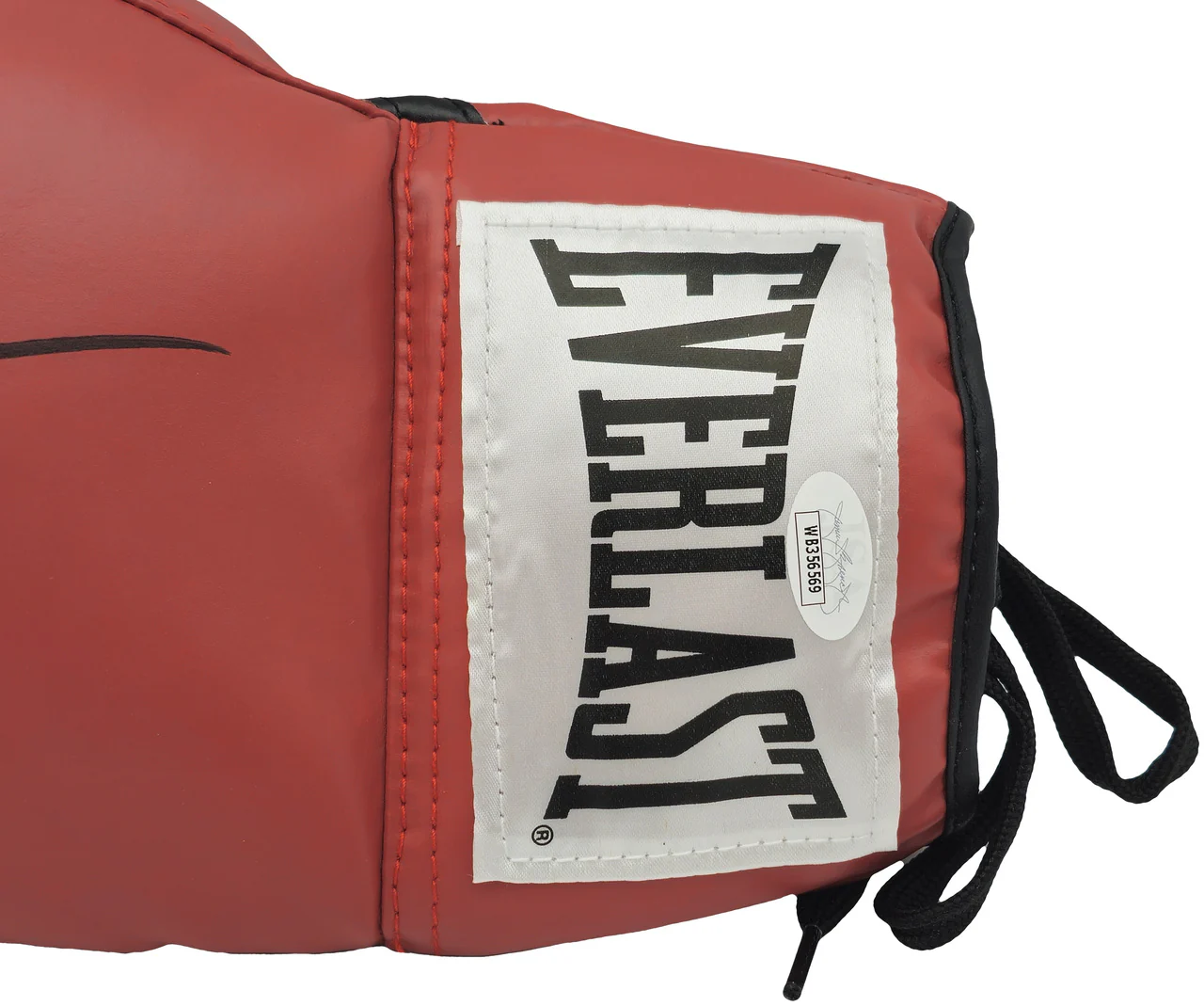 Sugar Ray Leonard & Thomas "Hitman" Hearns Autographed Red Everlast Boxing Glove LH JSA Stock #238354 - Image 5