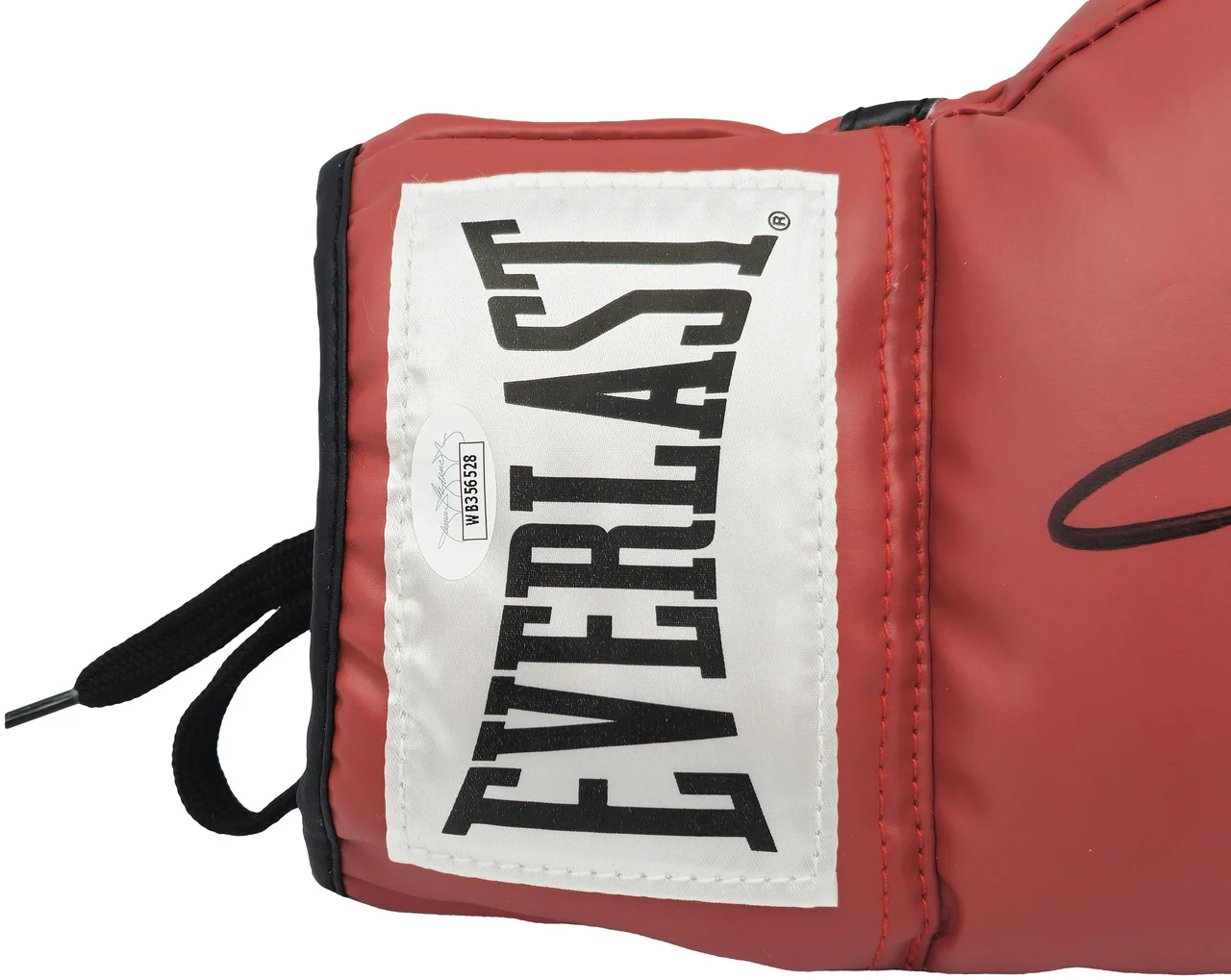 Sugar Ray Leonard & Thomas "Hitman" Hearns Autographed Red Everlast Boxing Glove RH JSA Stock #238355 - Image 4