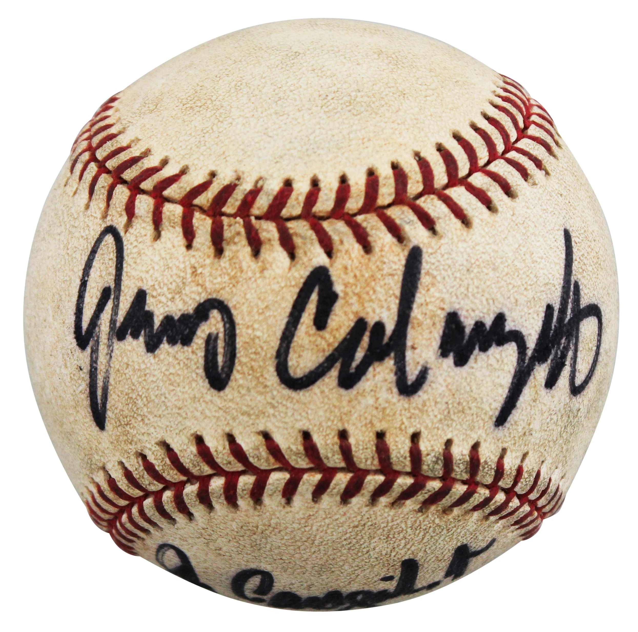 Suns Jerry Colangelo Authentic Signed Allen Selig OML Baseball BAS #BV70353 - Image 3
