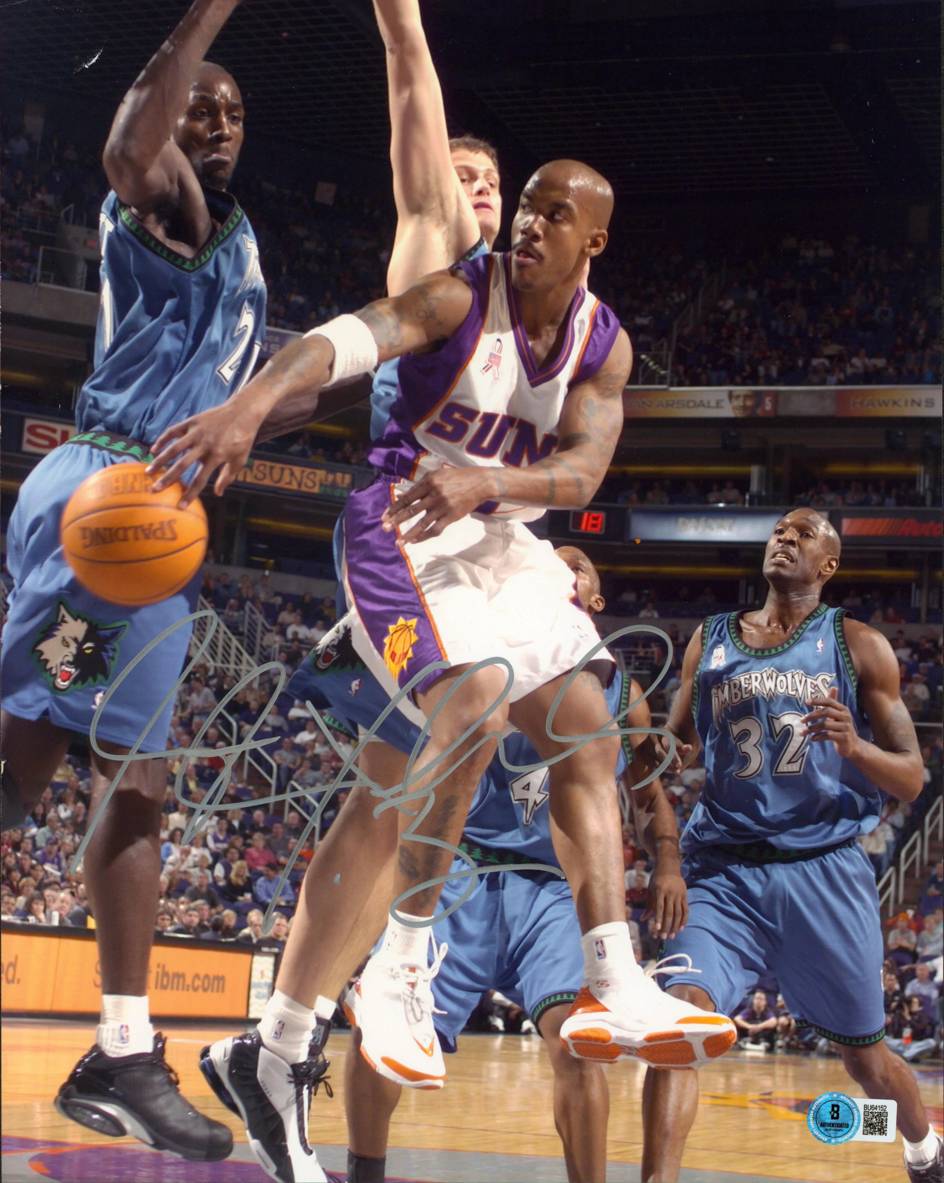 Suns Stephon Marbury Authentic Signed 11x14 Vertical Photo BAS #BU64152 - Image 2