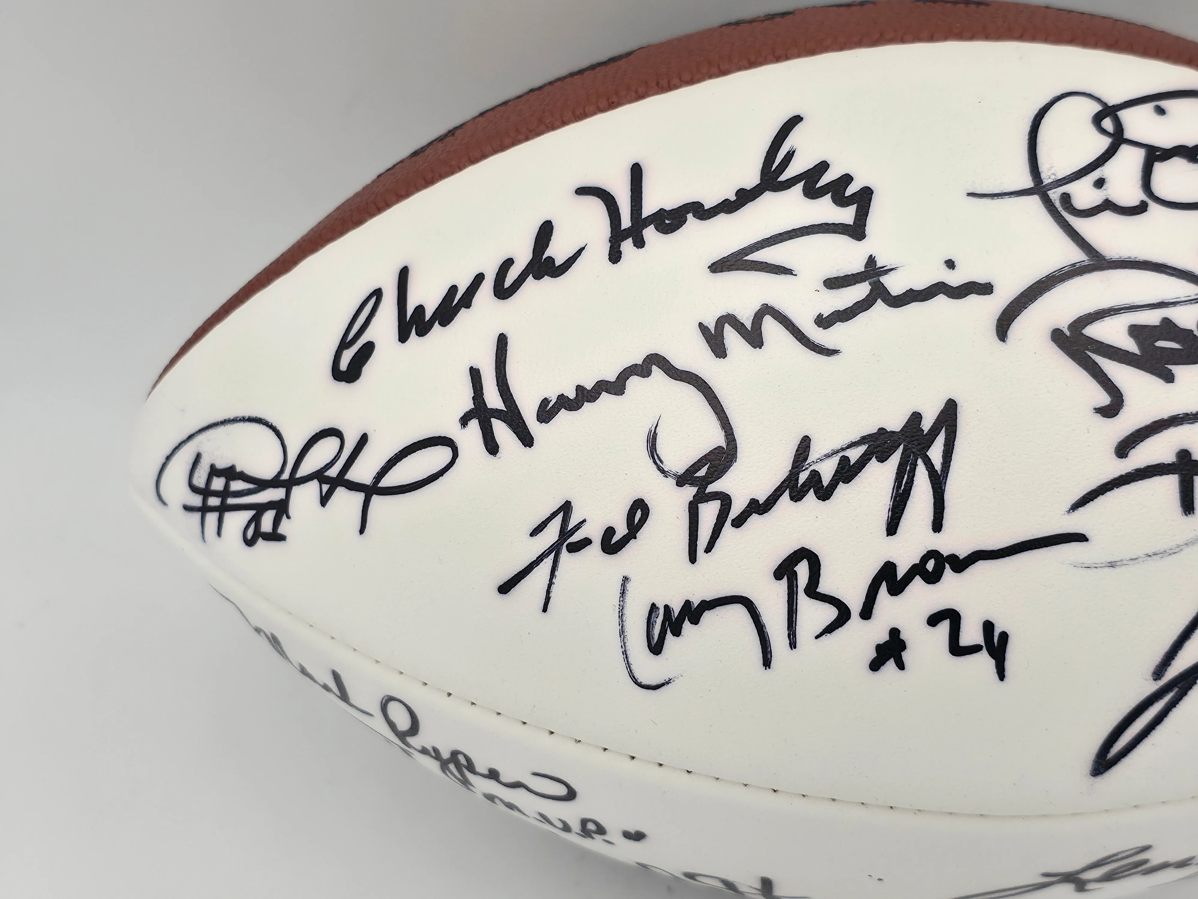 Super Bowl MVP's Autographed Official White Wilson NFL Football With 16 Signatures including Joe Namath PSA/DNA #AB10151 - Image 3