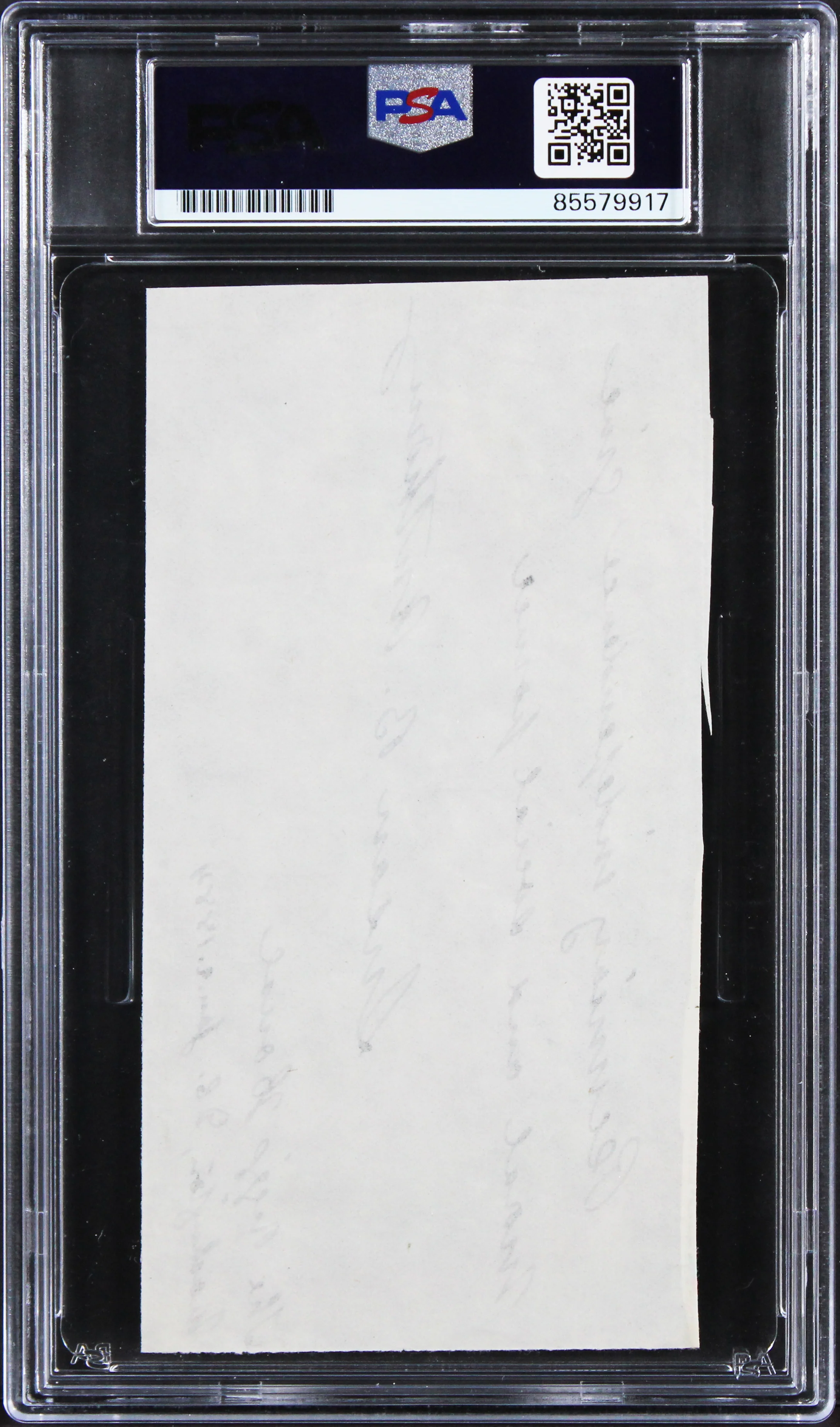 Susan B. Anthony "moral and social power" Signed 2.75x5.5 Cut Auto 10! PSA Slab - Image 3