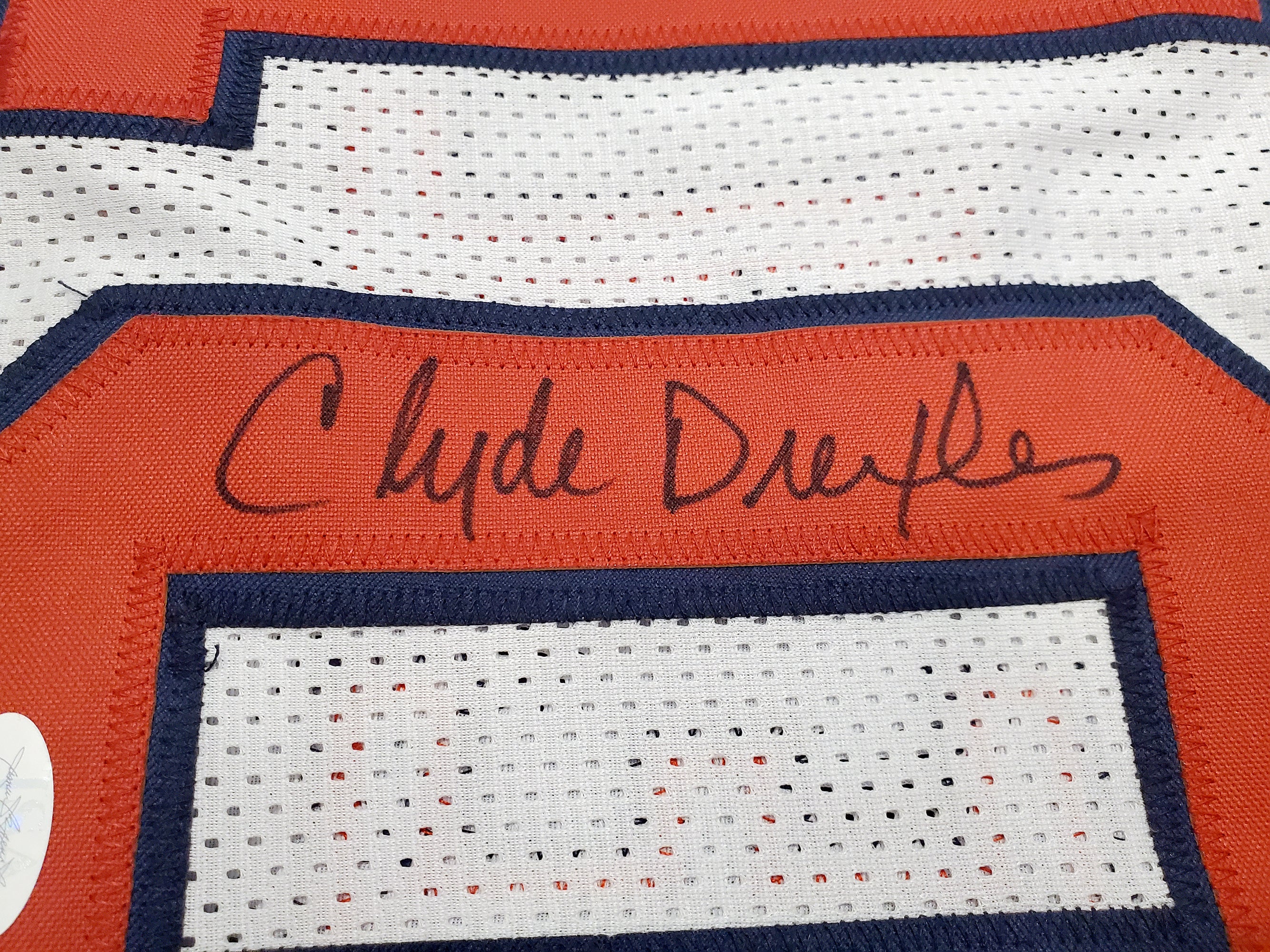 Team USA Clyde Drexler Autographed White Jersey JSA Stock #197003 - Image 2