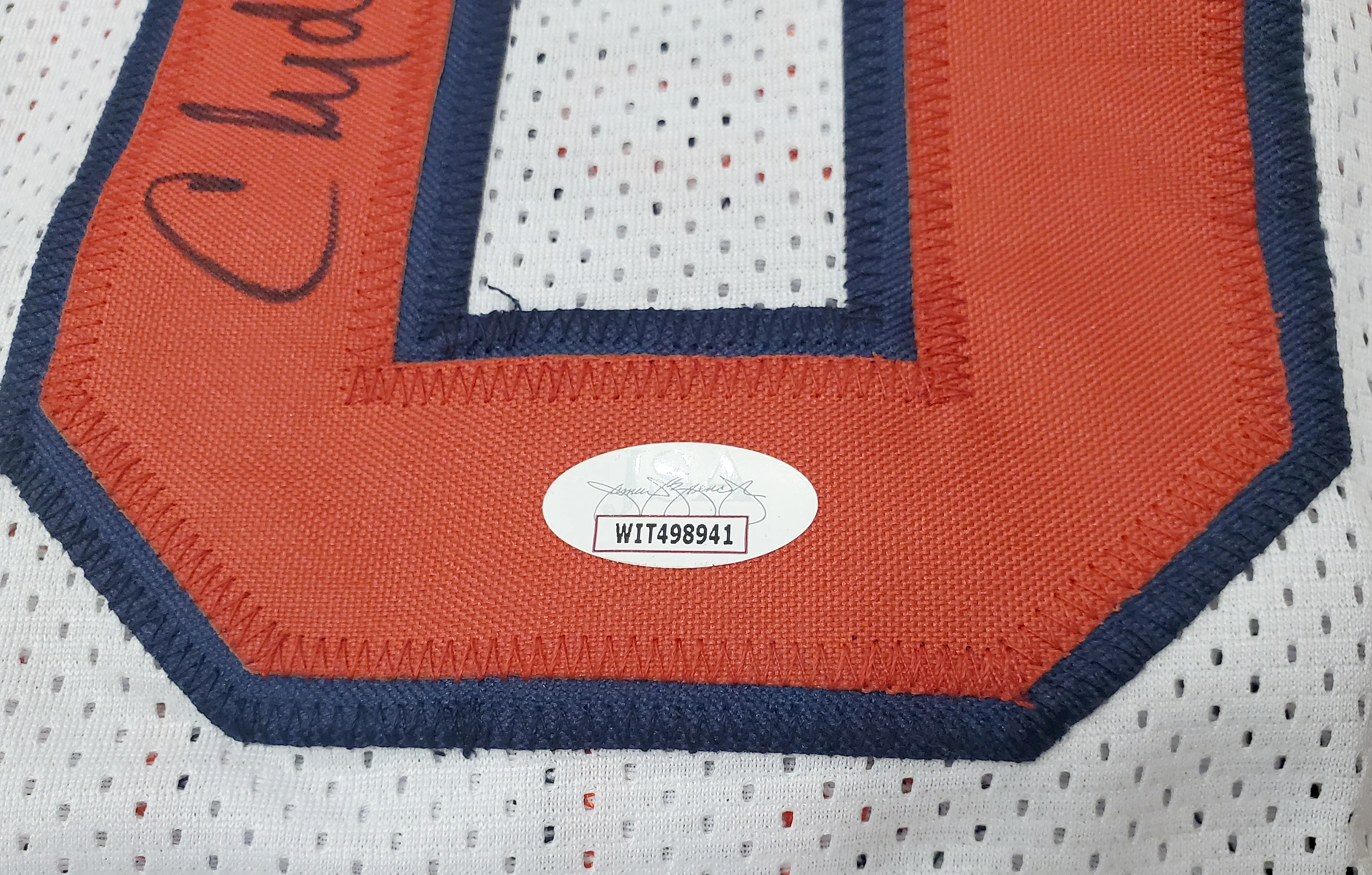 Team USA Clyde Drexler Autographed White Jersey JSA Stock #197003 - Image 3