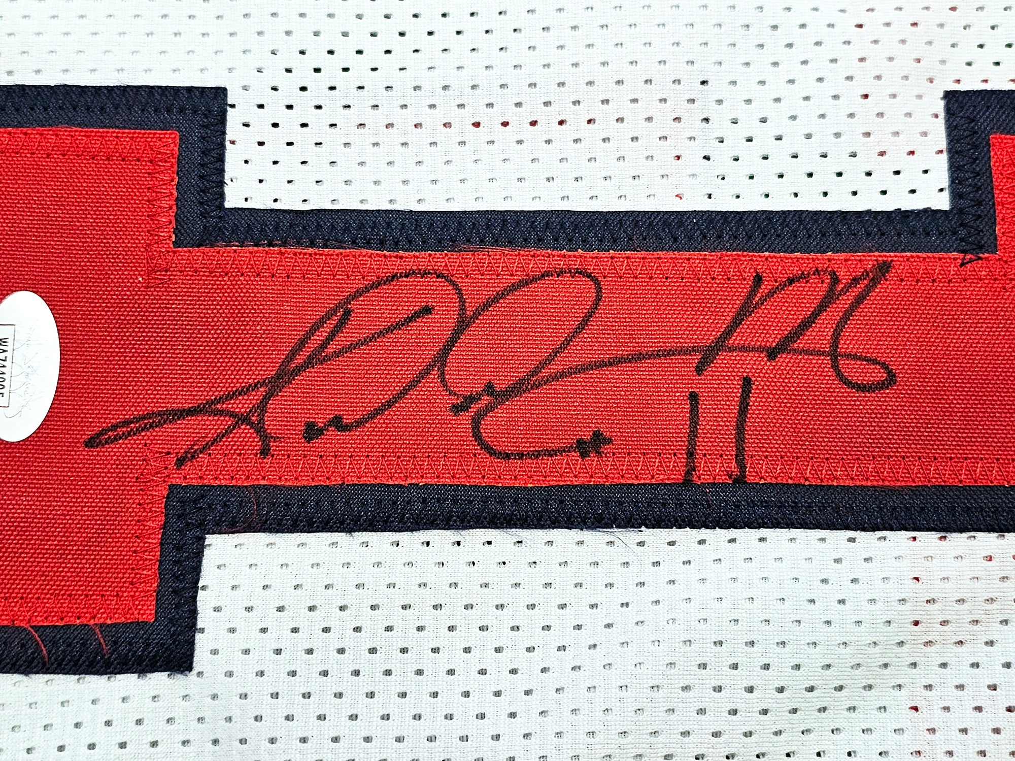 Team USA Karl Malone Autographed White Jersey JSA Stock #215759 - Image 4