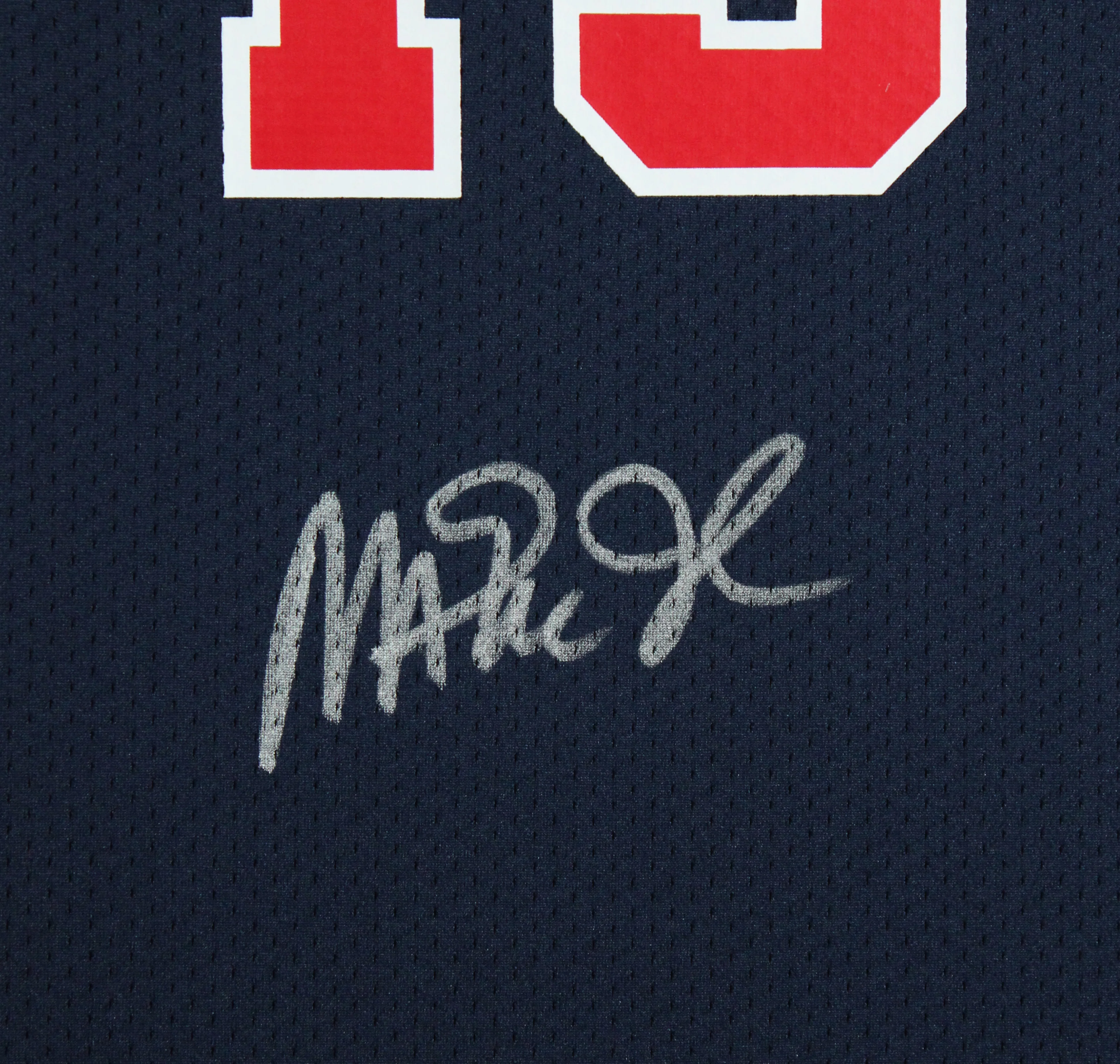 Team USA Magic Johnson Signed Navy M&N 1992 Swingman Framed Jersey BAS Witnessed - Image 3