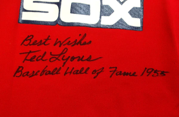 Chicago White Sox Ted Lyons Autographed Red Jersey "Best Wishes, Baseball Hall Of Fame 1955" PSA/DNA #V11811 - Image 3