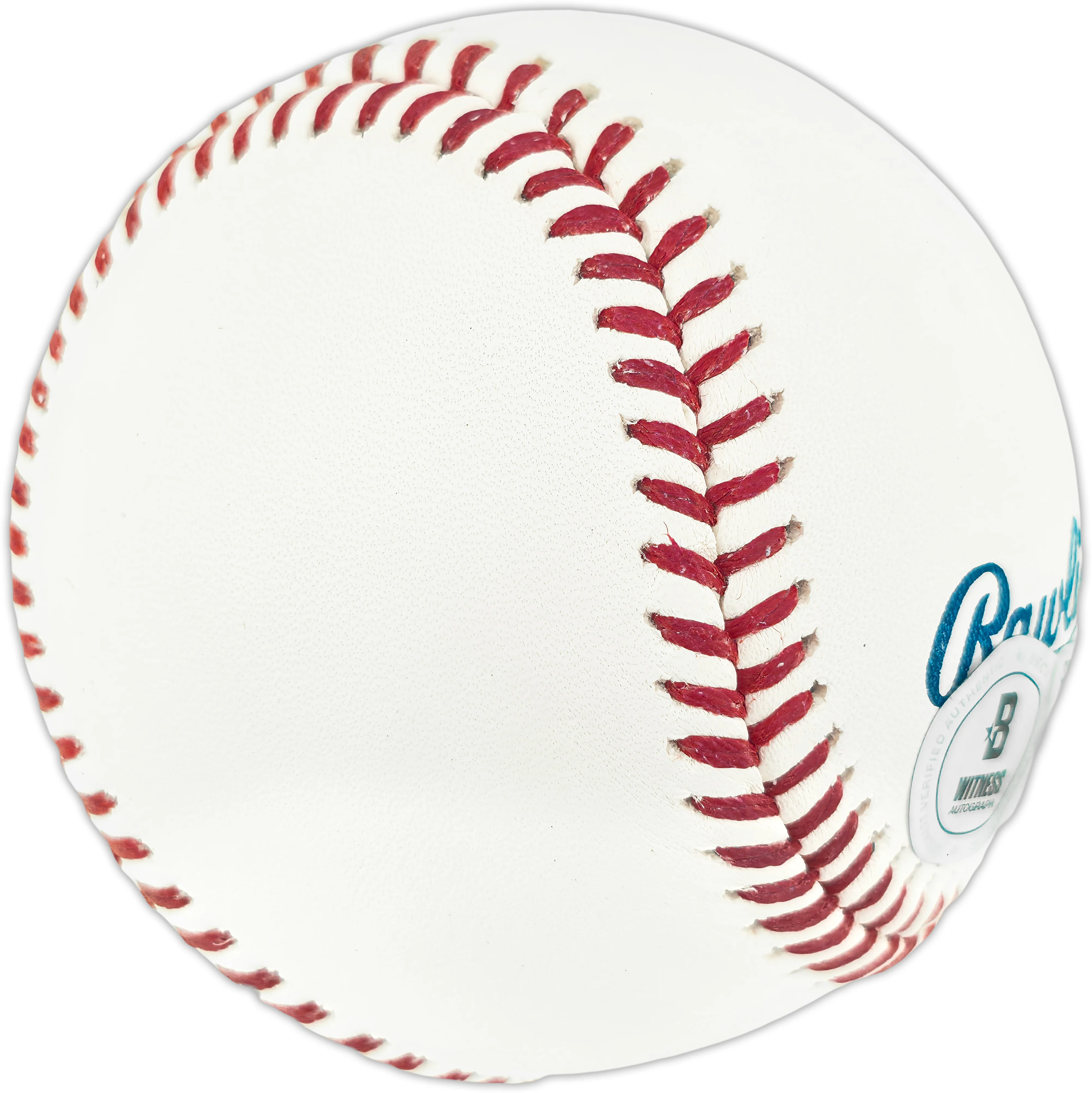 Ted Simmons Autographed Official Hall of Fame Logo Baseball St. Louis Cardinals (Smudged) Beckett BAS Witness #3W398013 - Image 5