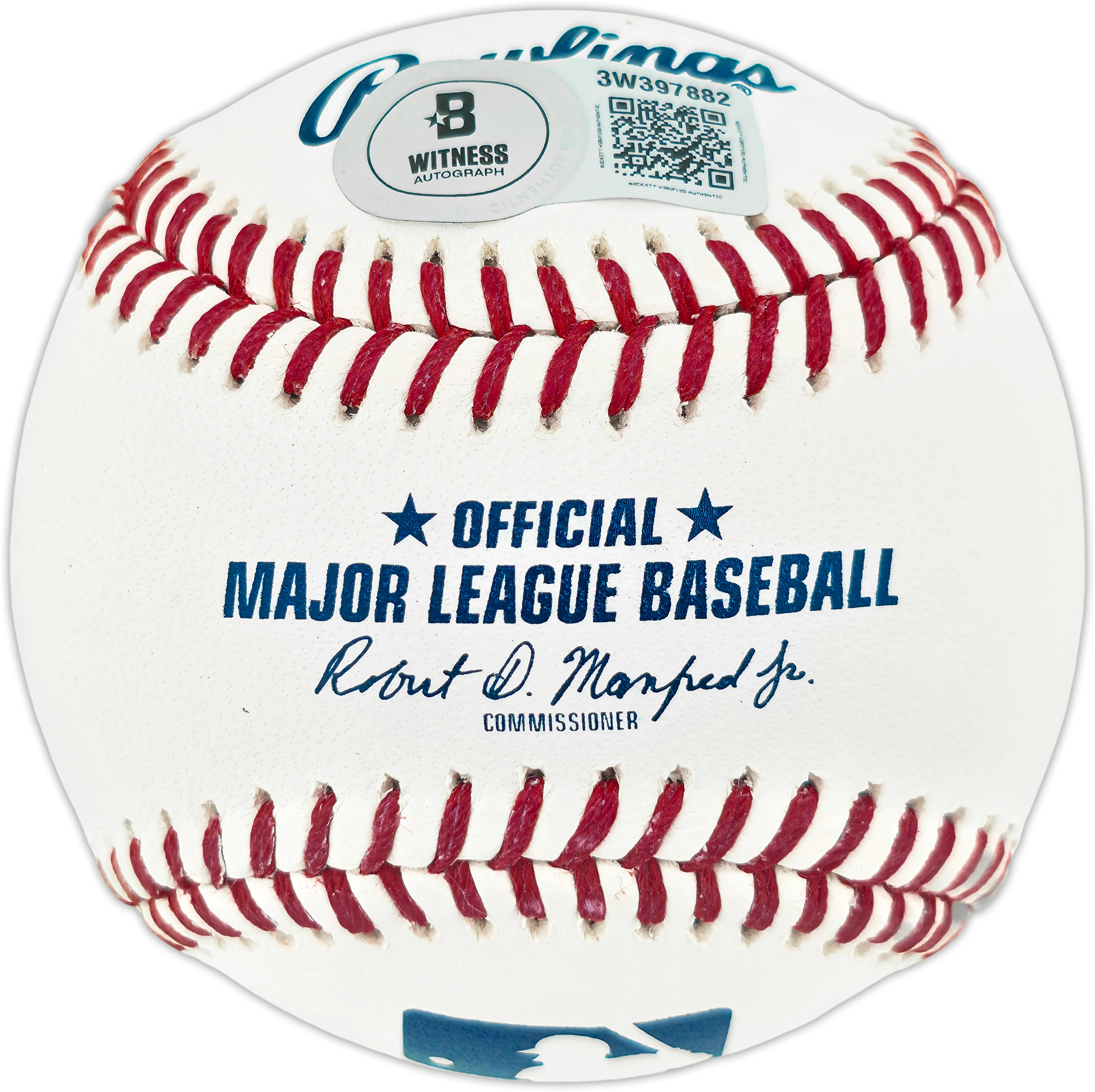 Ted Simmons Autographed Official MLB Baseball St. Louis Cardinals "HOF 2020" (Smudged) Beckett Witness #3W397882 - Image 2