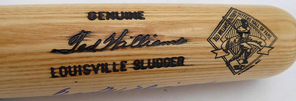 Ted Williams Autographed Louisville Slugger Game Model Bat Boston Red Sox #/521 Beckett BAS QR #AE85509 - Image 3